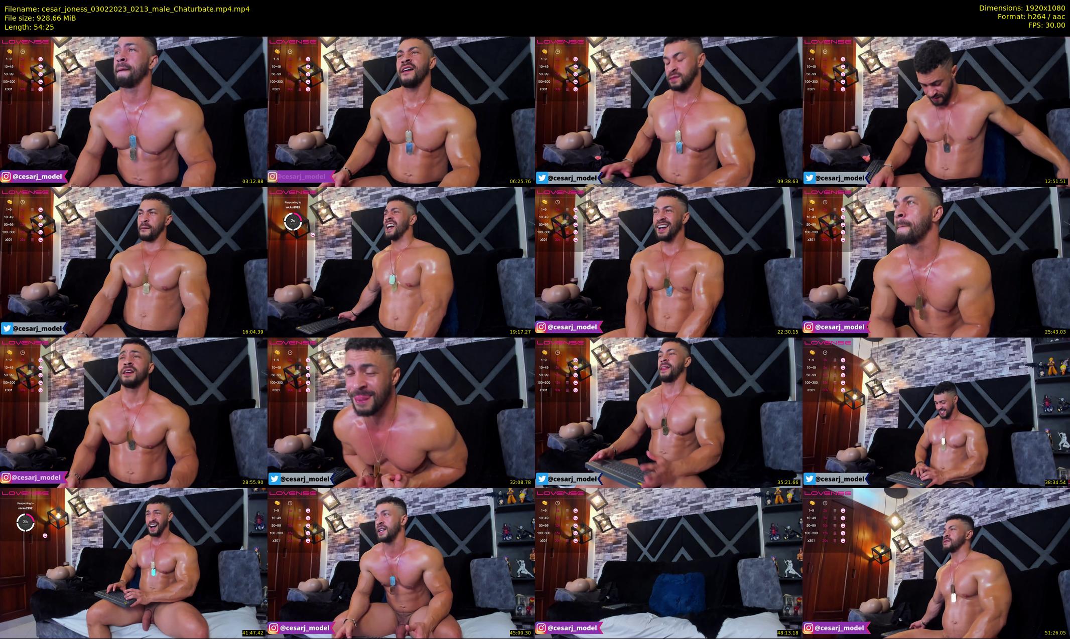 cesar_joness — 55 minute Chaturbate male cam show recording, 1080p, Feb 3, 2023