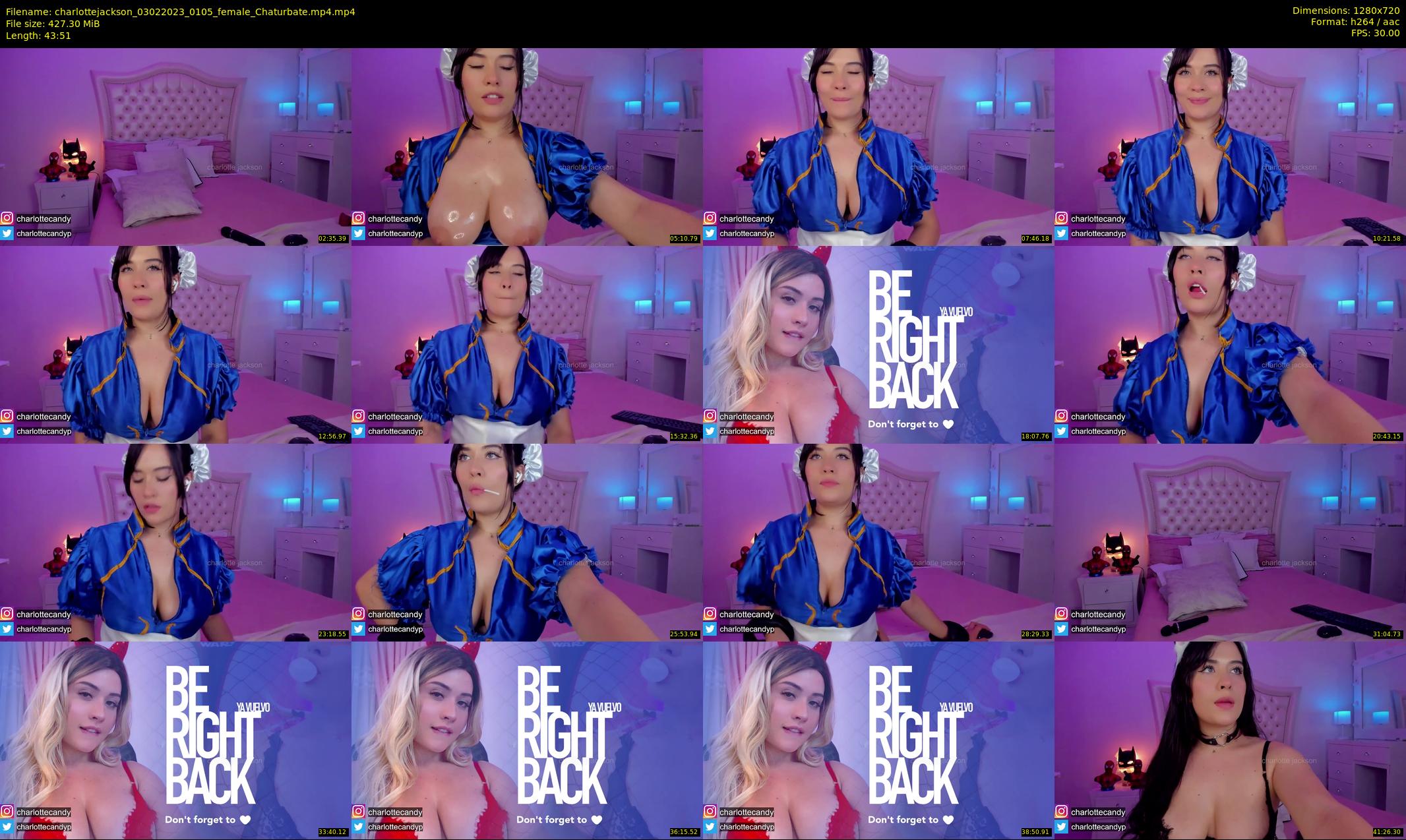 charlottejackson — 44 minute Chaturbate female cam show recording, 720p, Feb 3, 2023