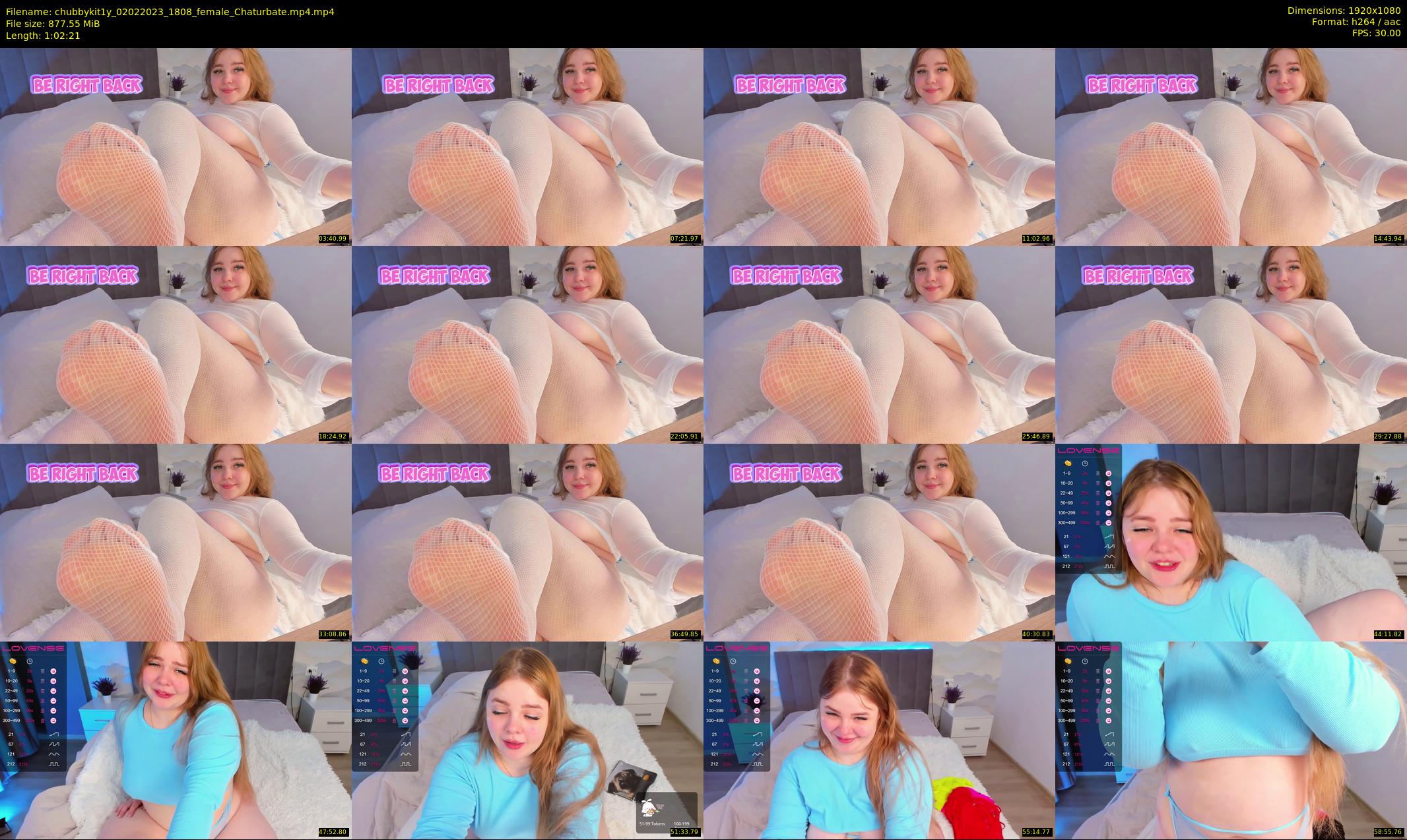 chubbykit1y — 63 minute Chaturbate female cam show recording, 1080p, Feb 2, 2023