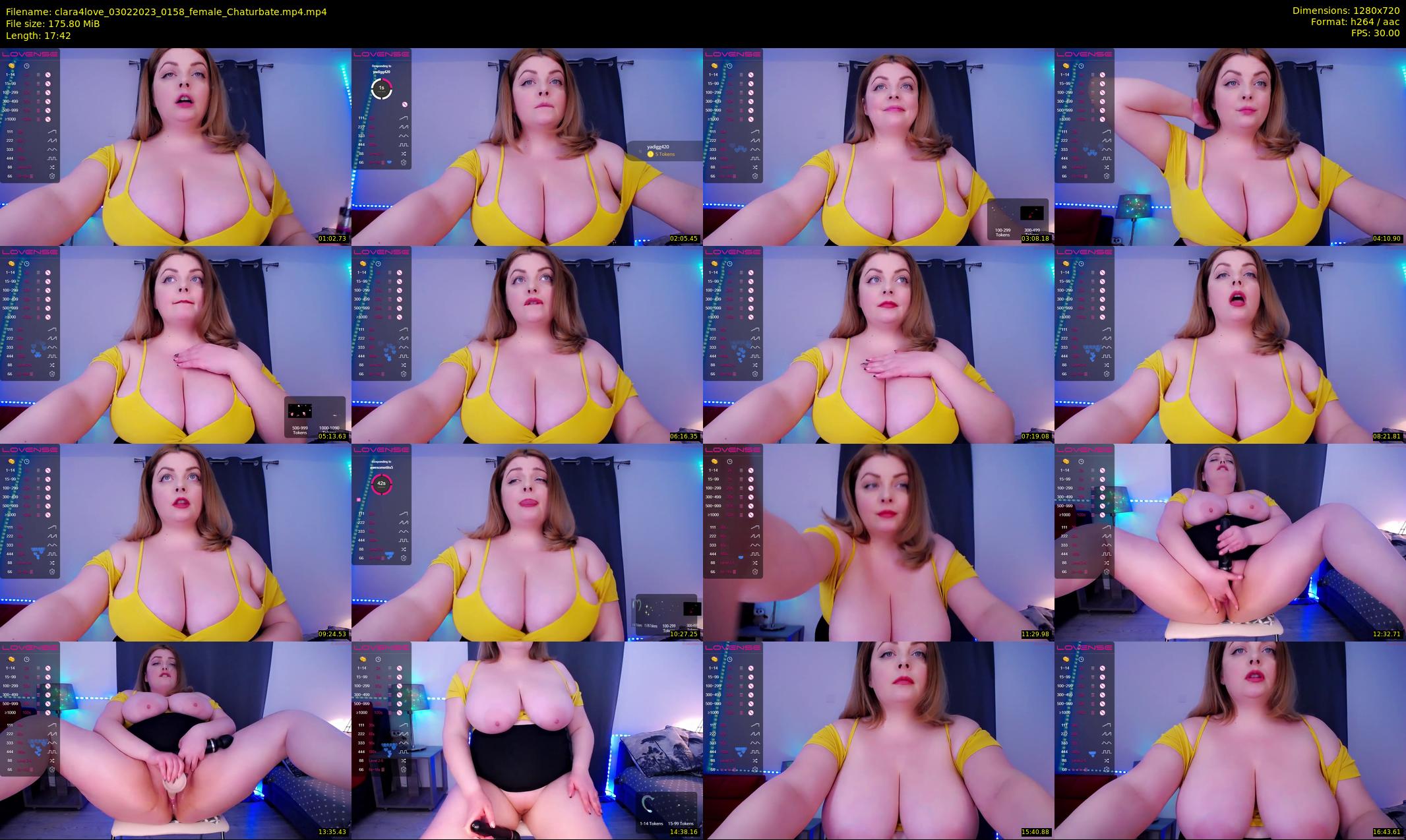 clara4love — 18 minute Chaturbate female cam show recording, 720p, Feb 3, 2023