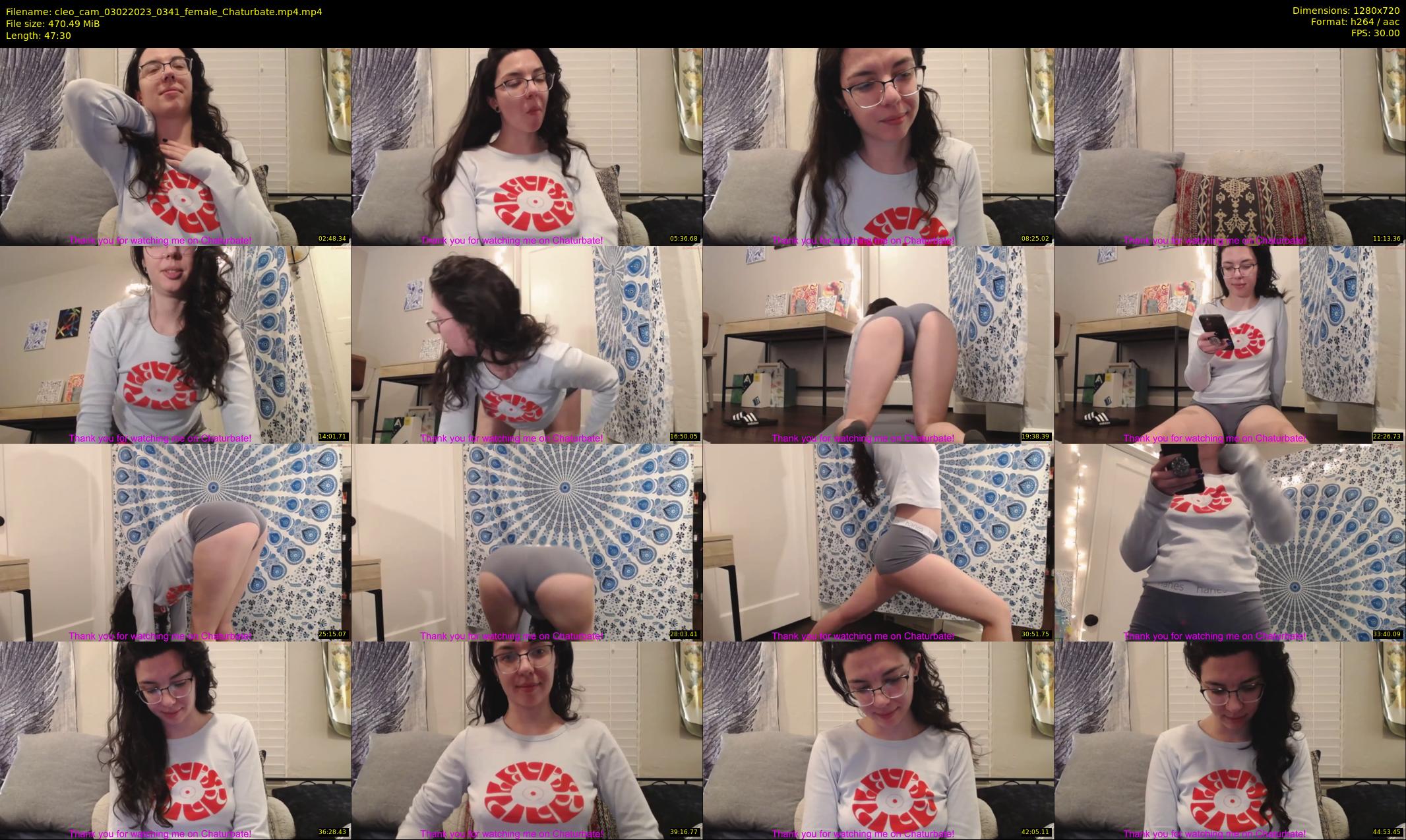 cleo_cam — 48 minute Chaturbate female cam show recording, 720p, Feb 3, 2023