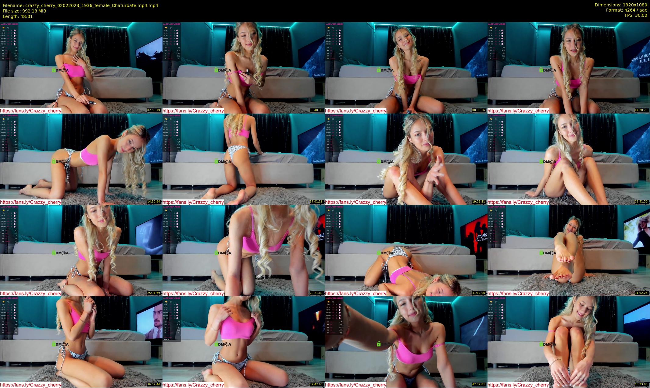 crazzy_cherry — 49 minute Chaturbate female cam show recording, 1080p, Feb 2, 2023