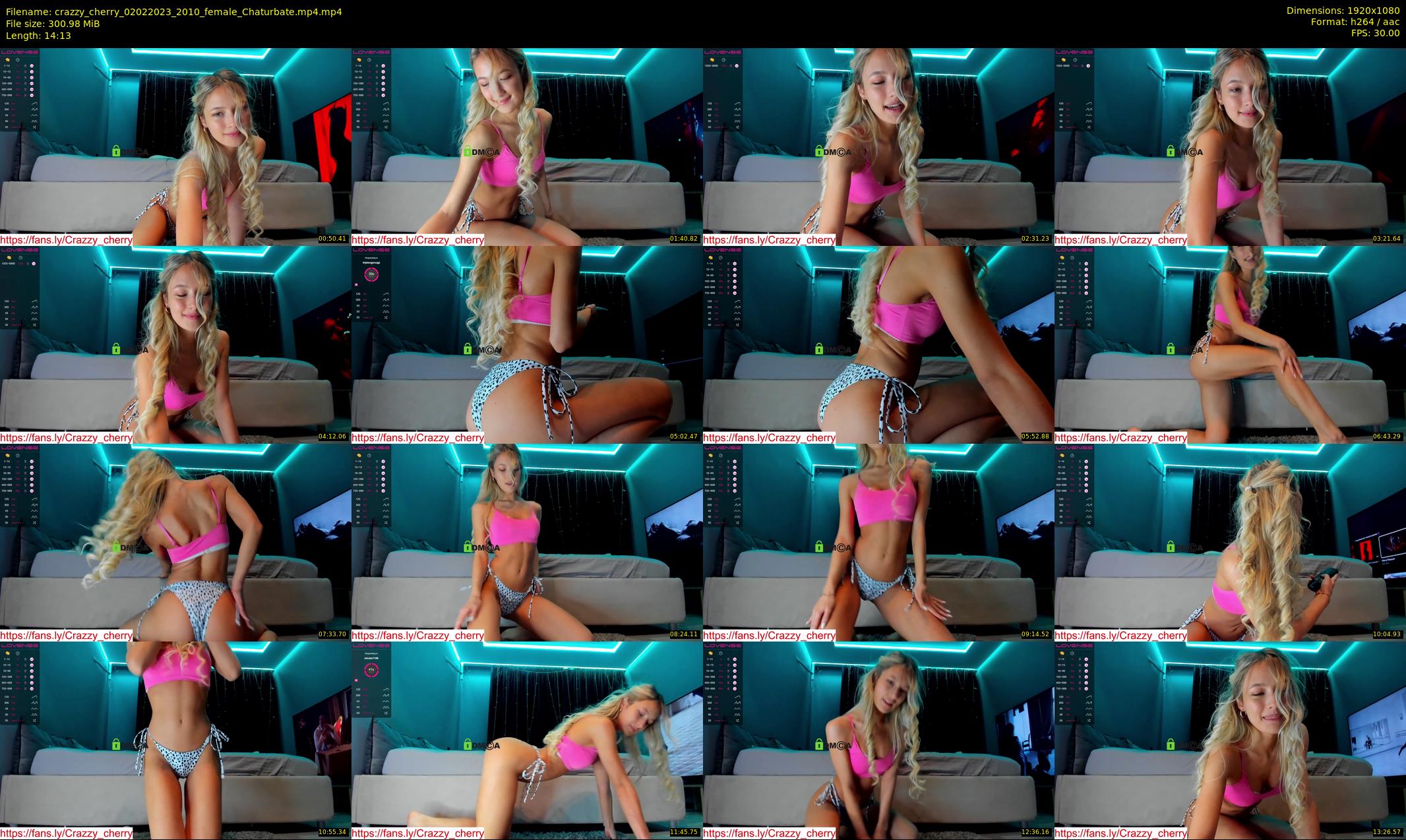 crazzy_cherry — 15 minute Chaturbate female cam show recording, 1080p, Feb 2, 2023