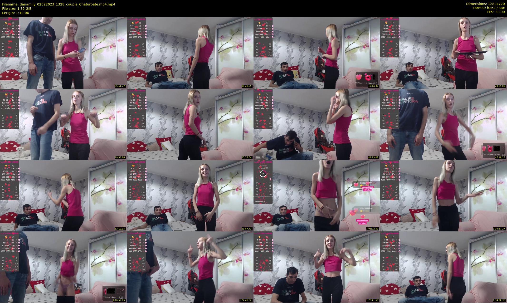 danamily — 101 minute Chaturbate female cam show recording, 720p, Feb 2, 2023