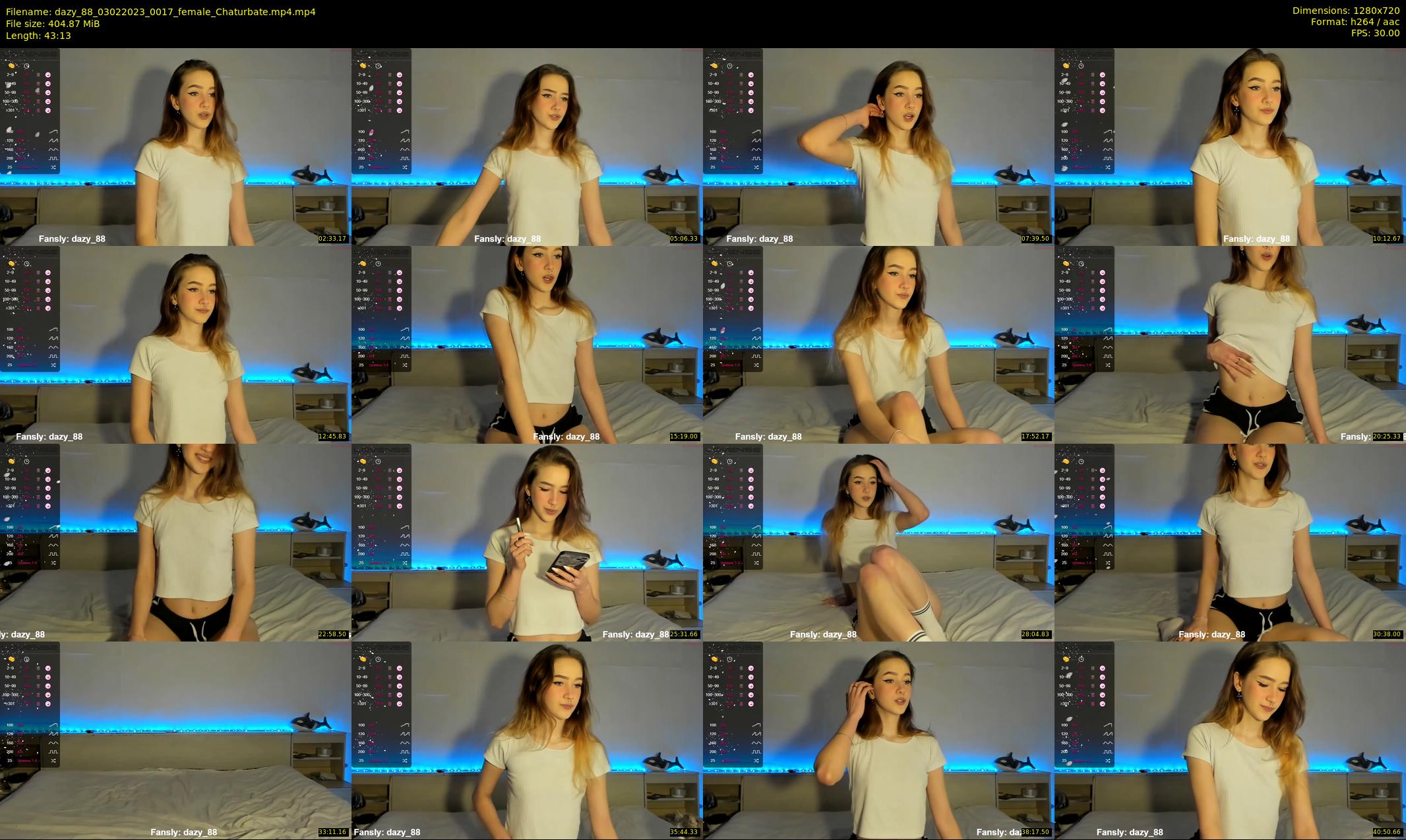 dazy_88 — 44 minute Chaturbate female cam show recording, 720p, Feb 3, 2023