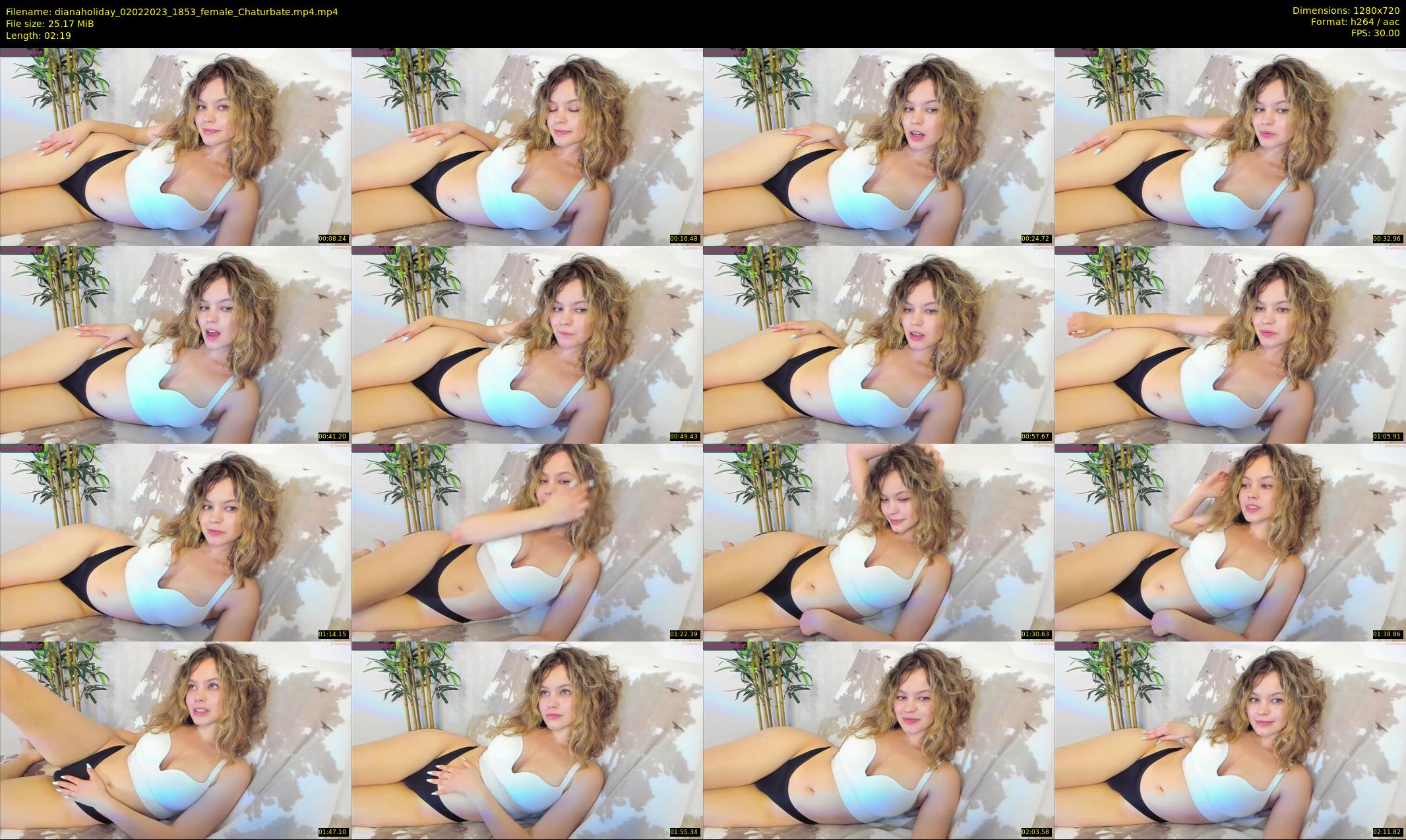 dianaholiday — 3 minute Chaturbate female cam show recording, 720p, Feb 2, 2023