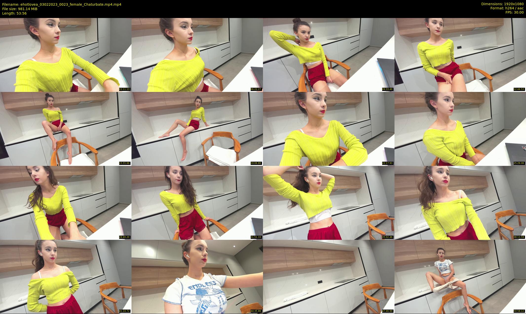 ehotlovea — 54 minute Chaturbate female cam show recording, 1080p, Feb 3, 2023