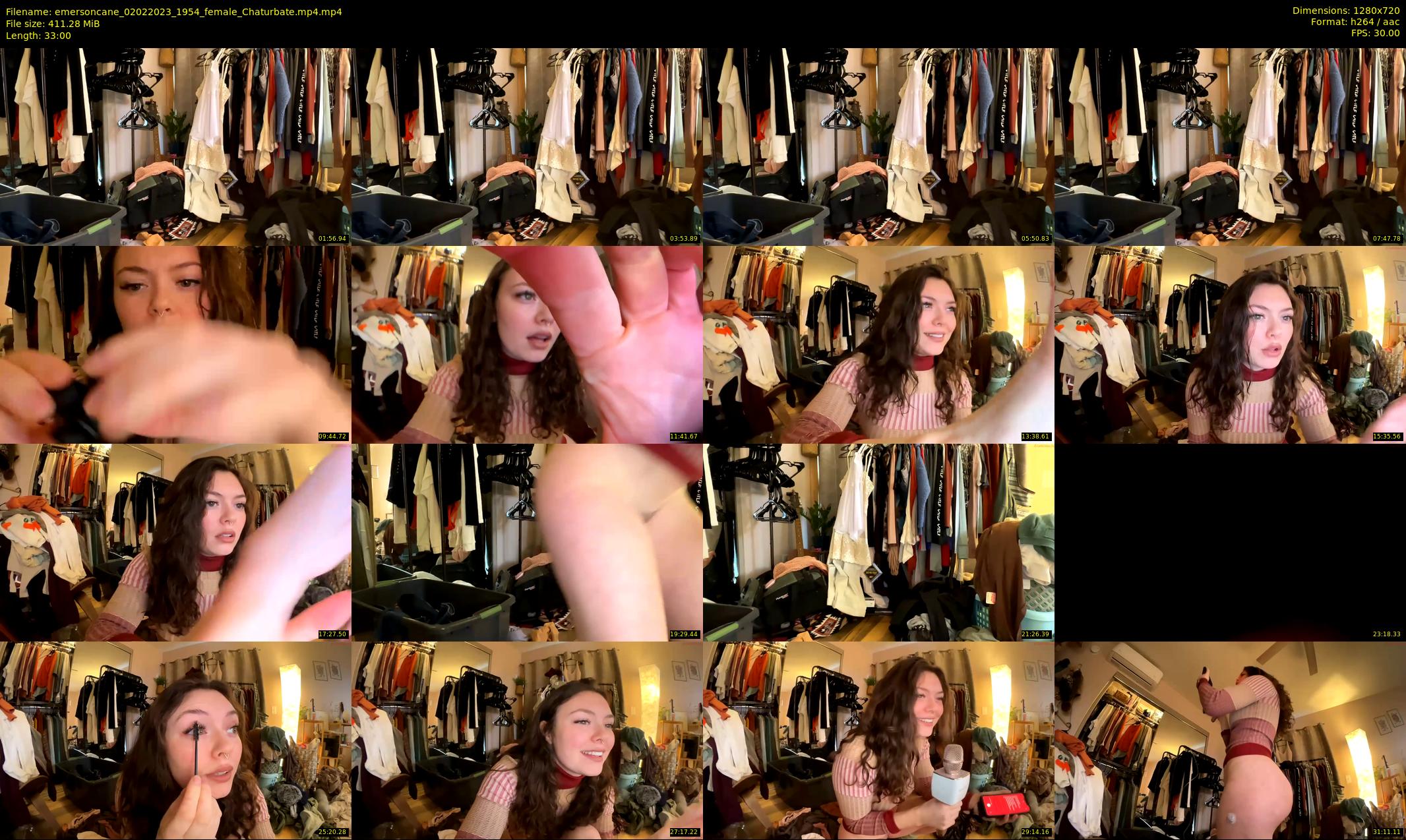 emersoncane — 33 minute Chaturbate female cam show recording, 720p, Feb 2, 2023