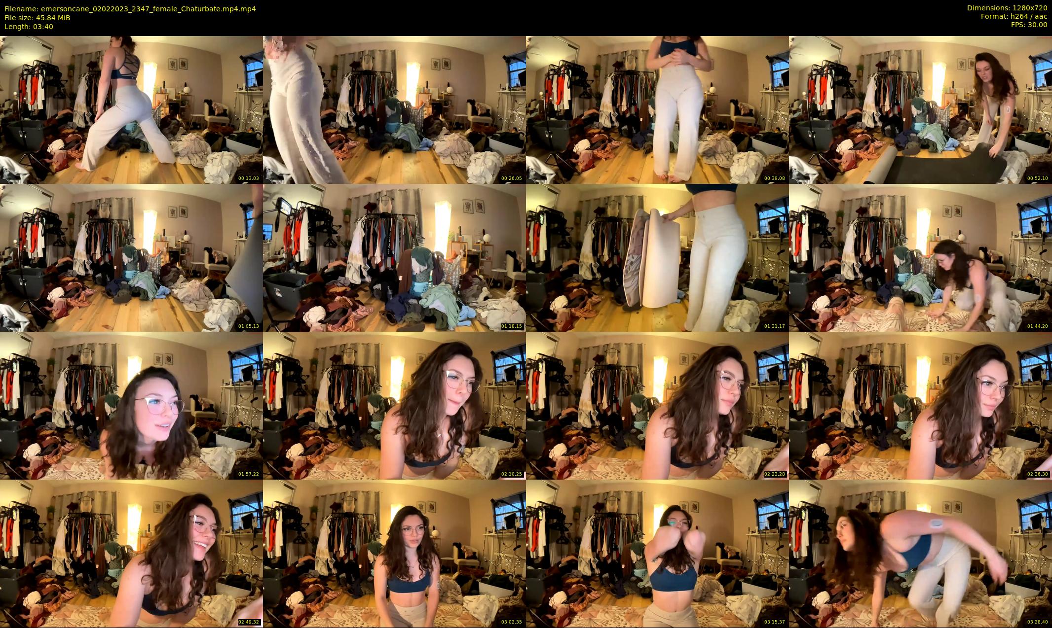 emersoncane — 4 minute Chaturbate female cam show recording, 720p, Feb 2, 2023