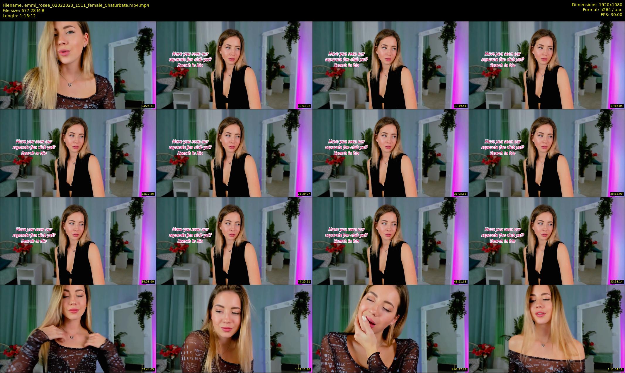 emmi_rosee — 76 minute Chaturbate female cam show recording, 1080p, Feb 2, 2023