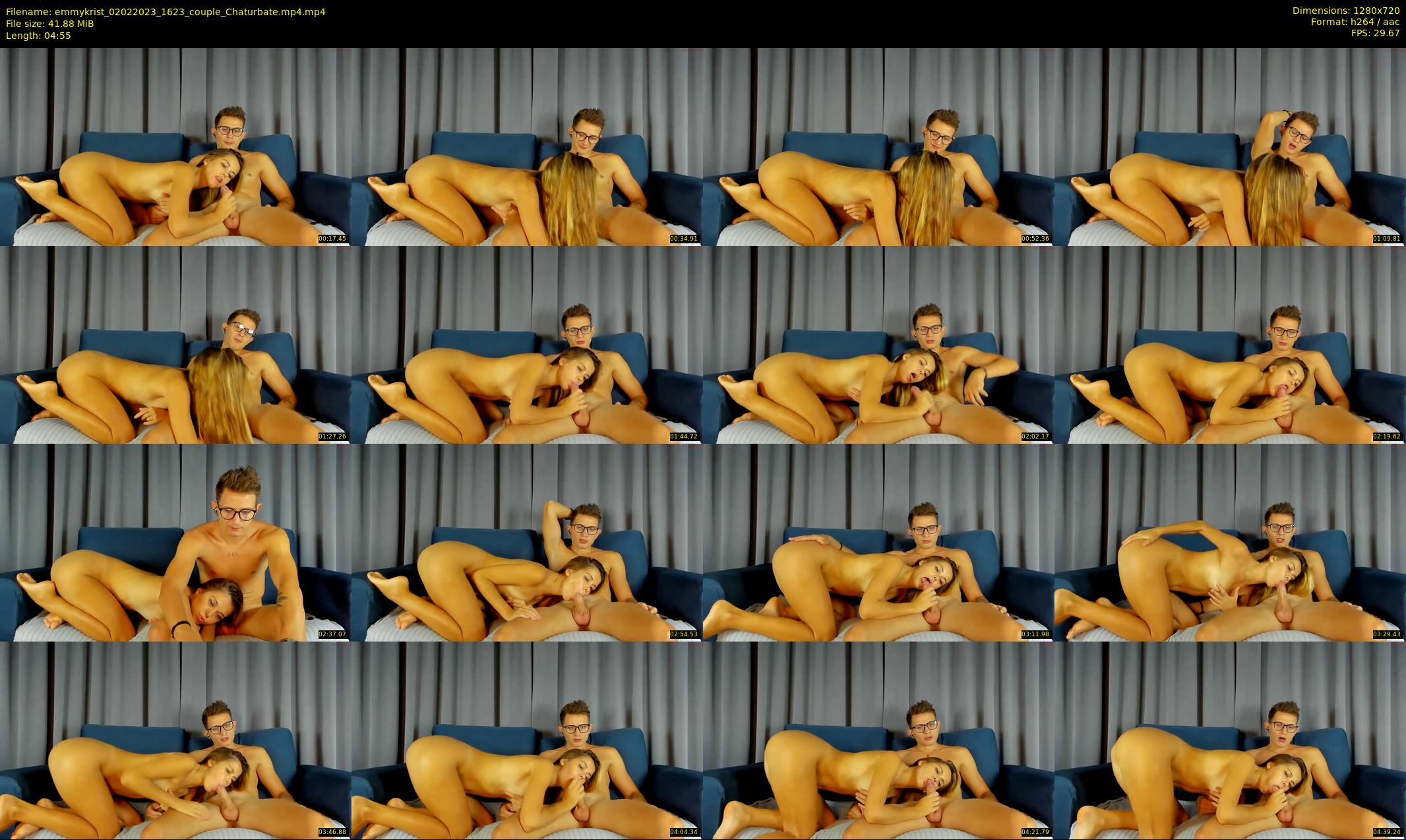 emmykrist — 5 minute Chaturbate couple cam show recording, 720p, Feb 2, 2023