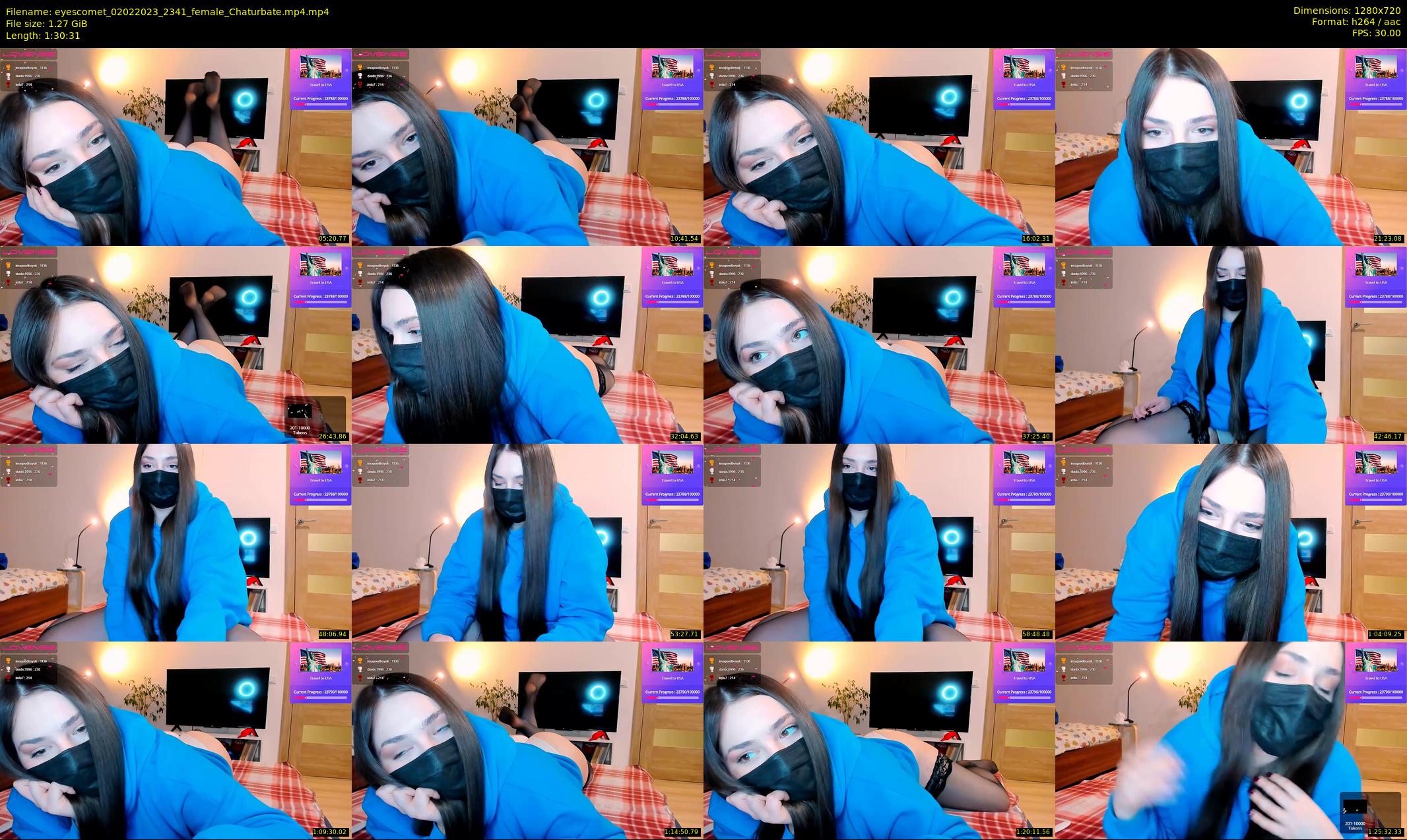 eyescomet — 91 minute Chaturbate female cam show recording, 720p, Feb 2, 2023
