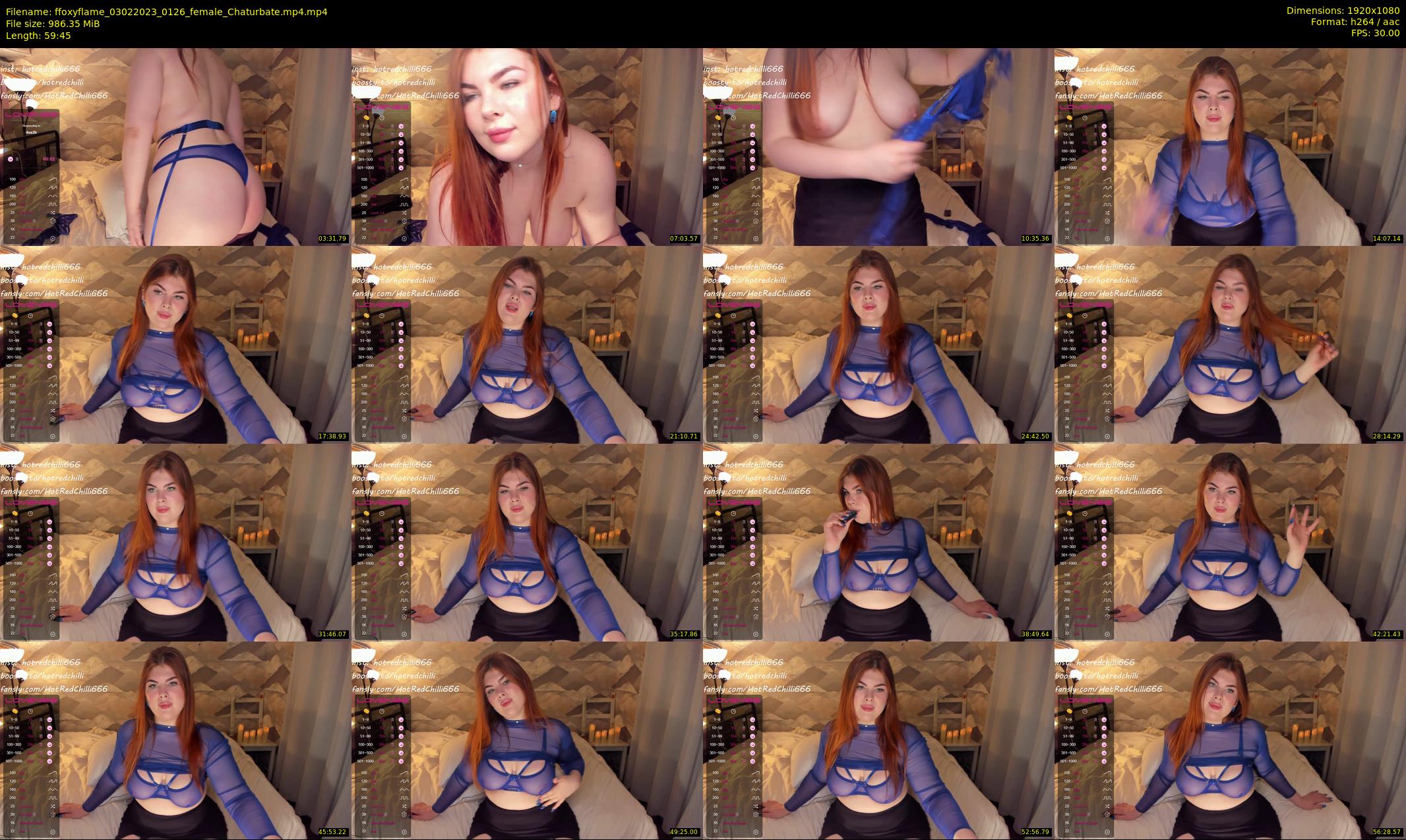 ffoxyflame — 60 minute Chaturbate female cam show recording, 1080p, Feb 3, 2023
