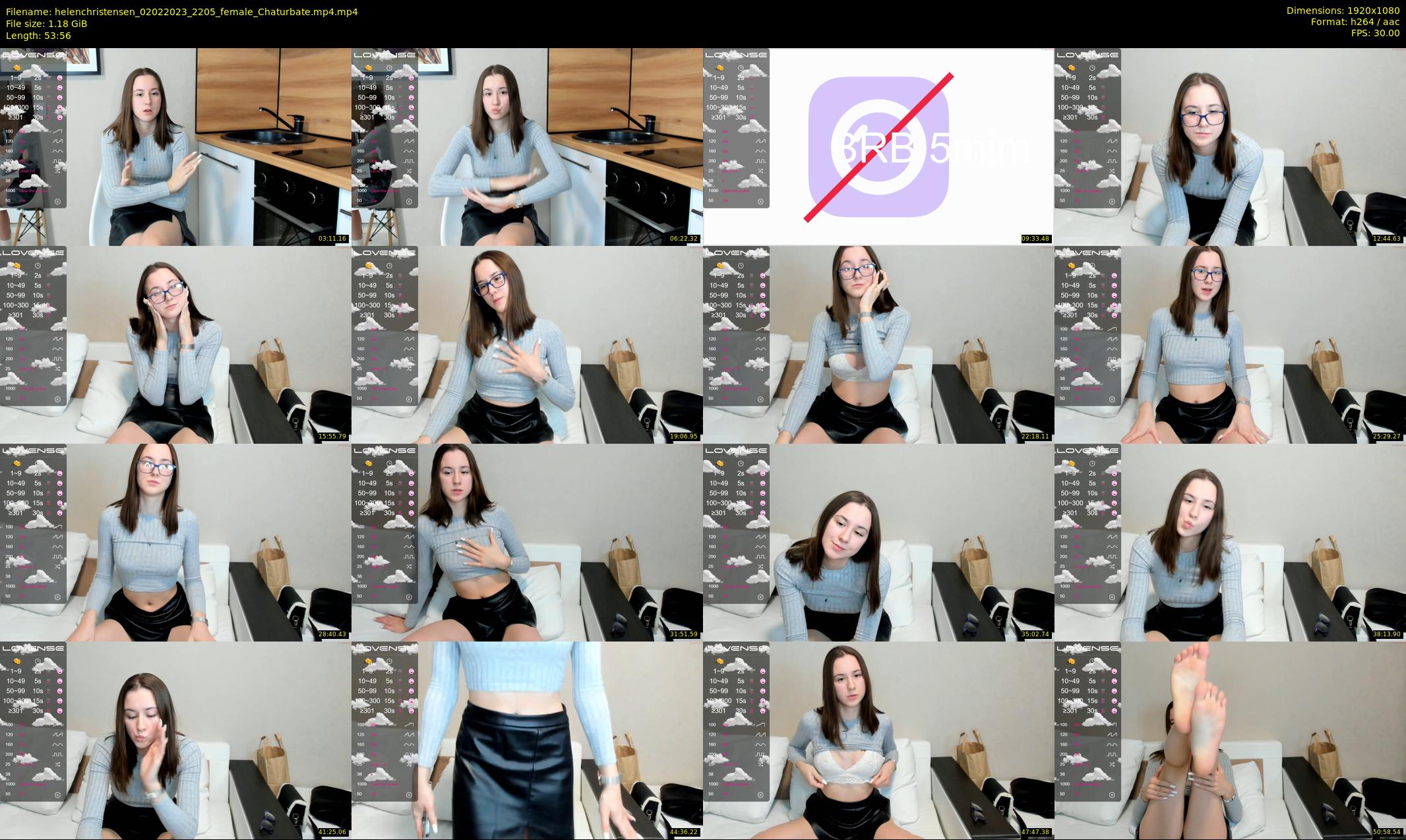 helenchristensen — 54 minute Chaturbate female cam show recording, 1080p, Feb 2, 2023