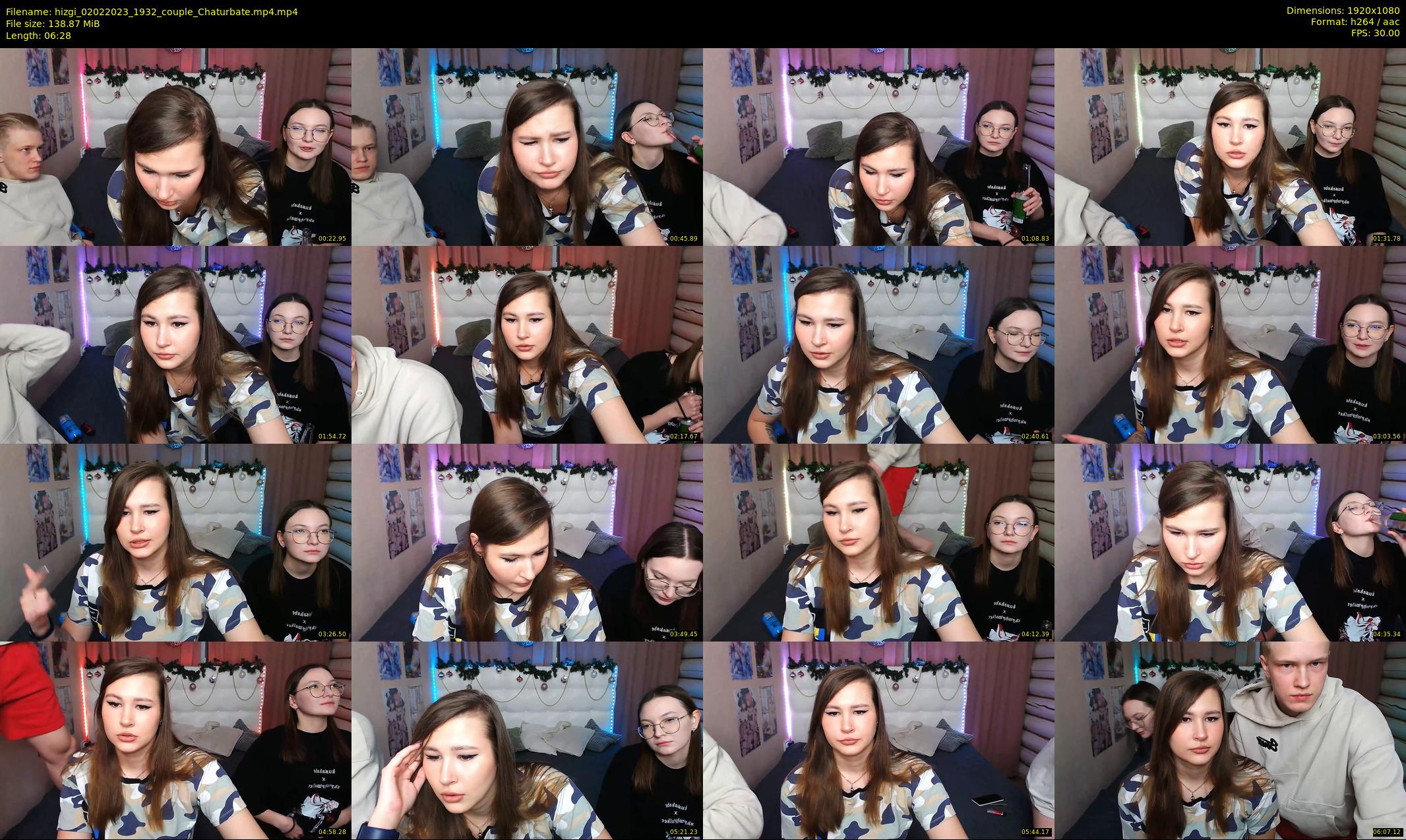 hizgi — 7 minute Chaturbate couple cam show recording, 1080p, Feb 2, 2023