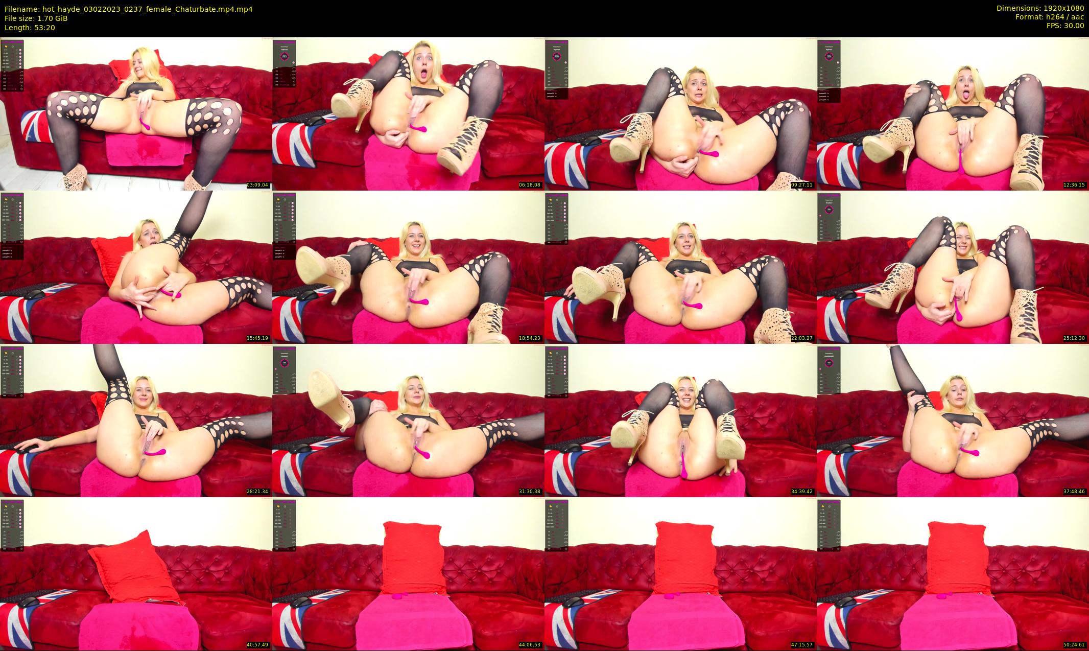 hot_hayde — 54 minute Chaturbate female cam show recording, 1080p, Feb 3, 2023