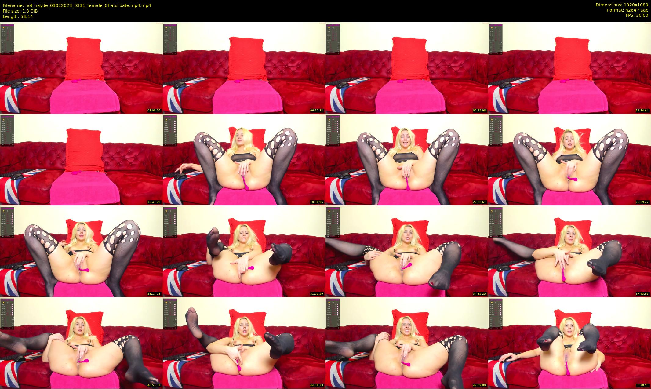 hot_hayde — 54 minute Chaturbate female cam show recording, 1080p, Feb 3, 2023