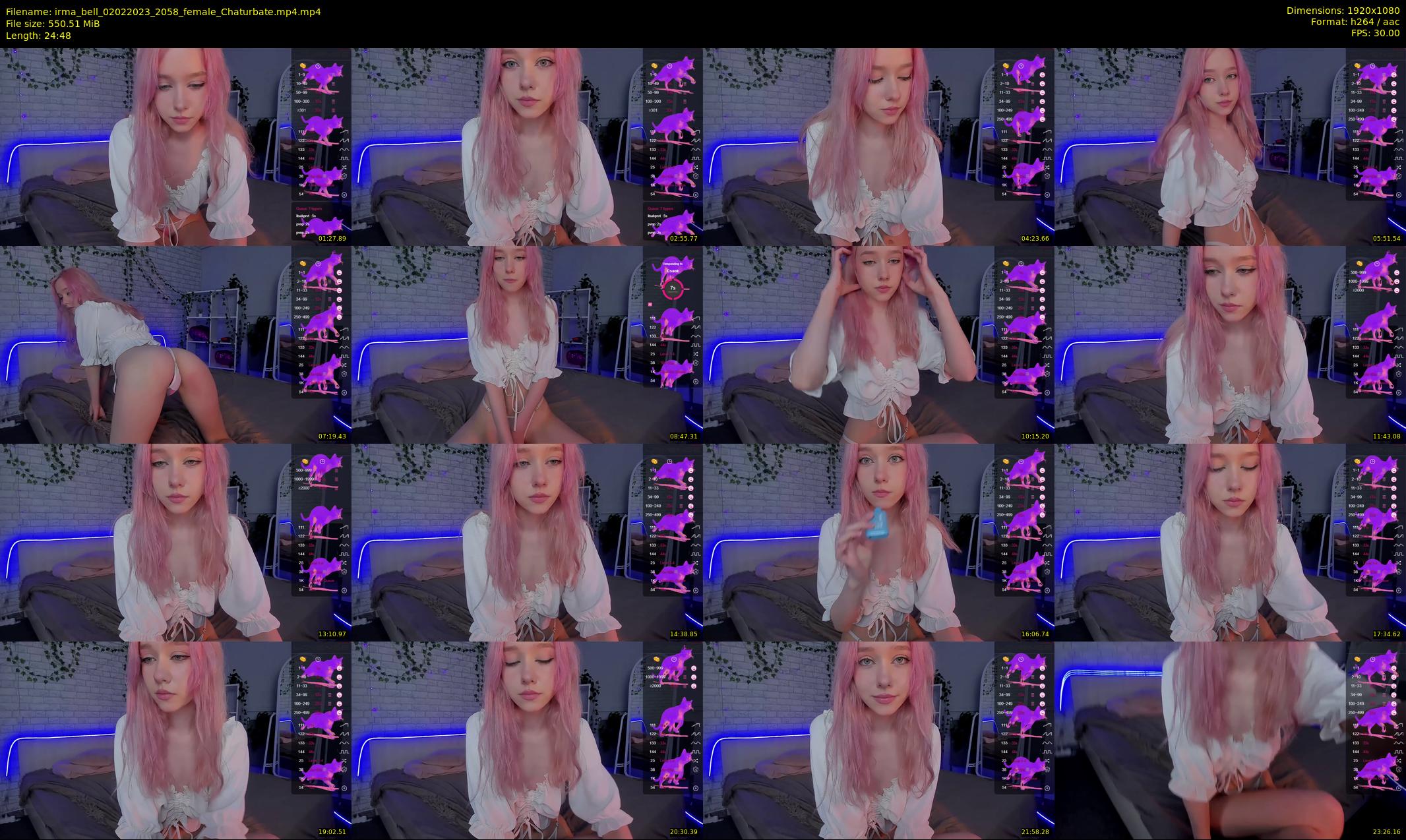 irma_bell — 25 minute Chaturbate female cam show recording, 1080p, Feb 2, 2023