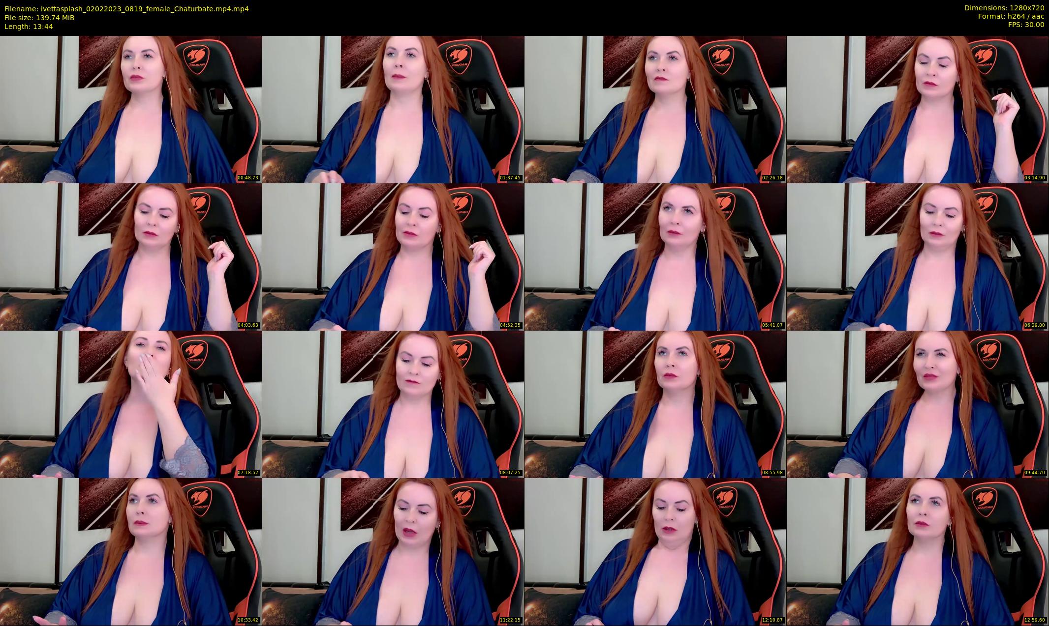 ivettasplash — 14 minute Chaturbate female cam show recording, 720p, Feb 2, 2023