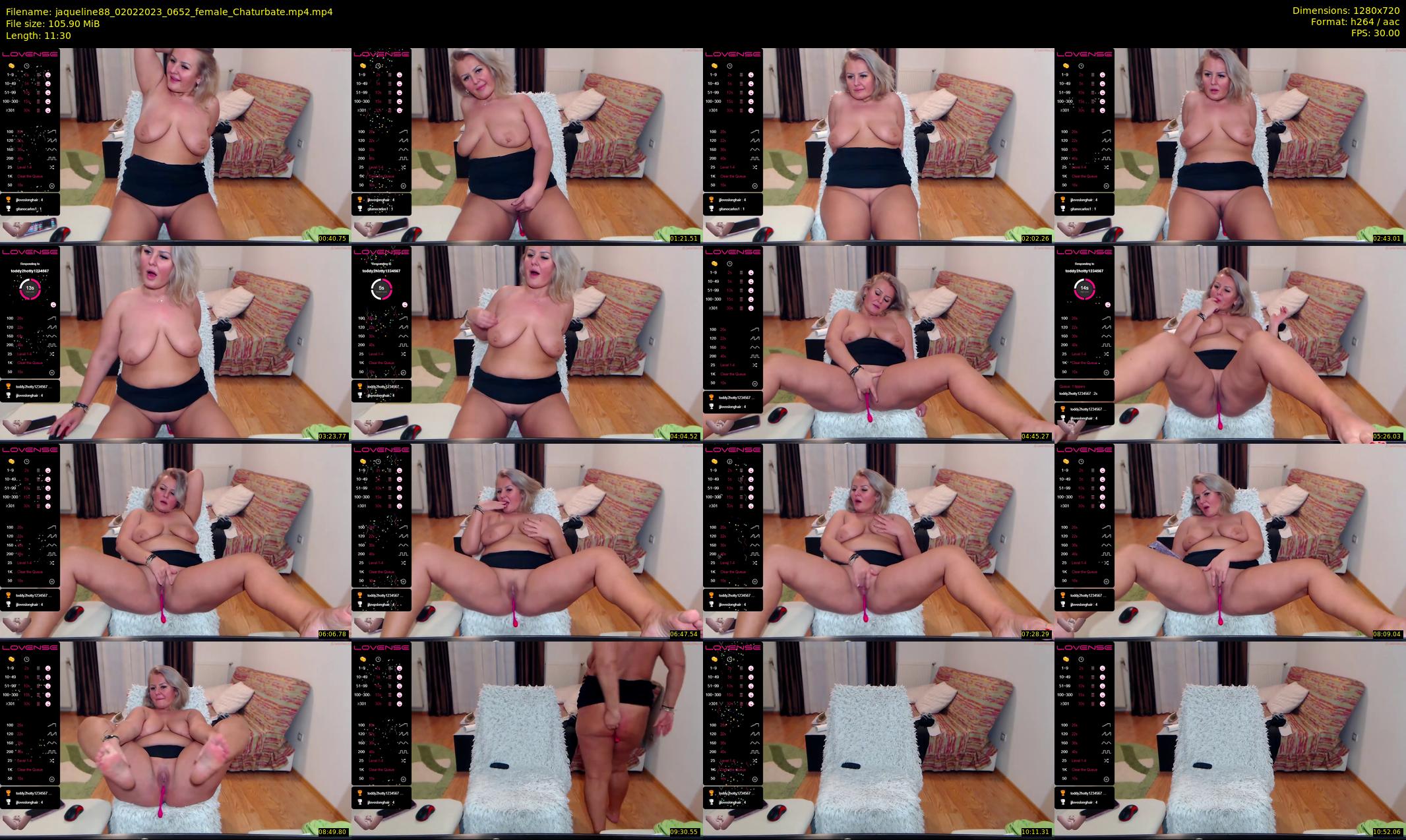 jaqueline88 — 12 minute Chaturbate female cam show recording, 720p, Feb 2, 2023