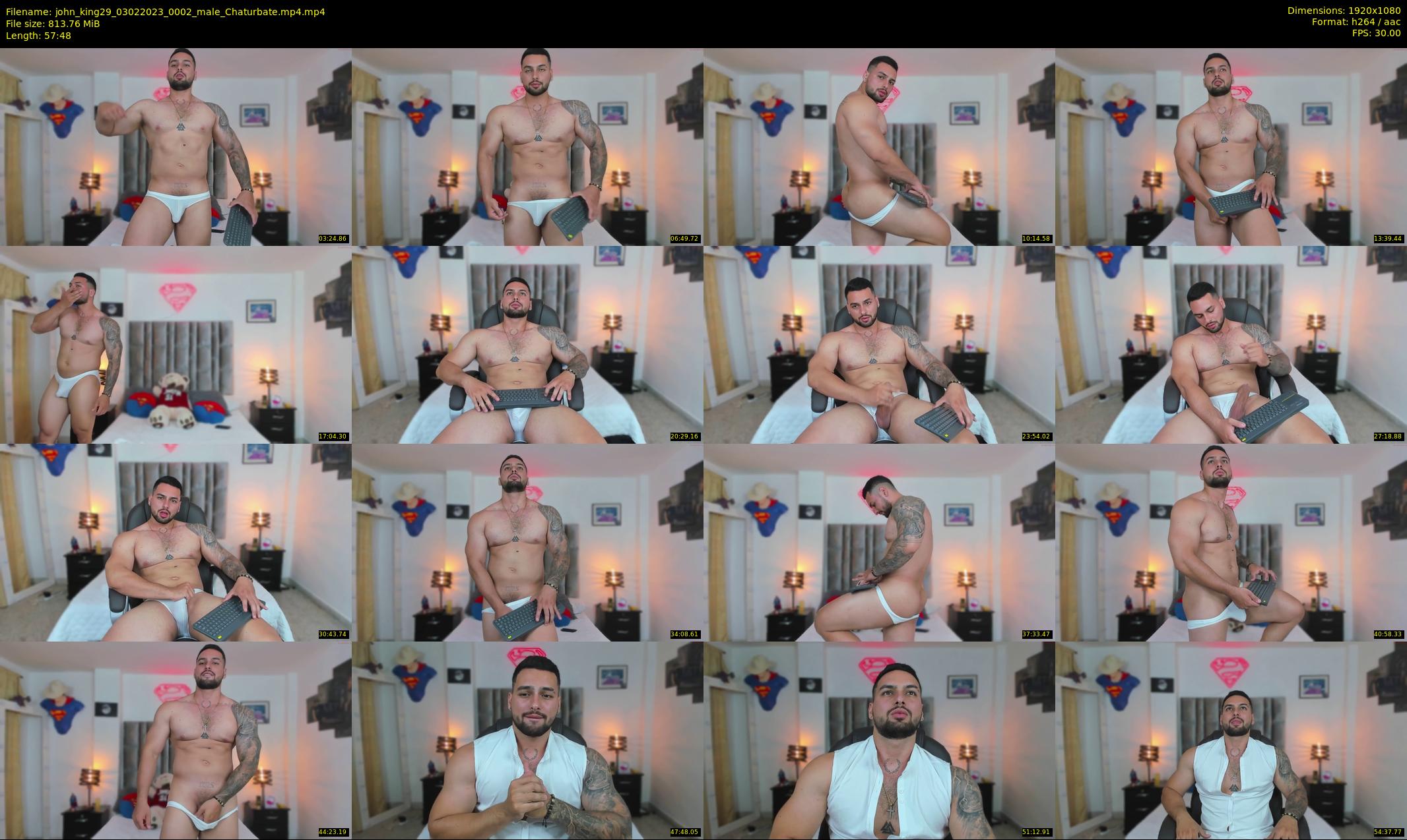 john_king29 — 58 minute Chaturbate male cam show recording, 1080p, Feb 3, 2023