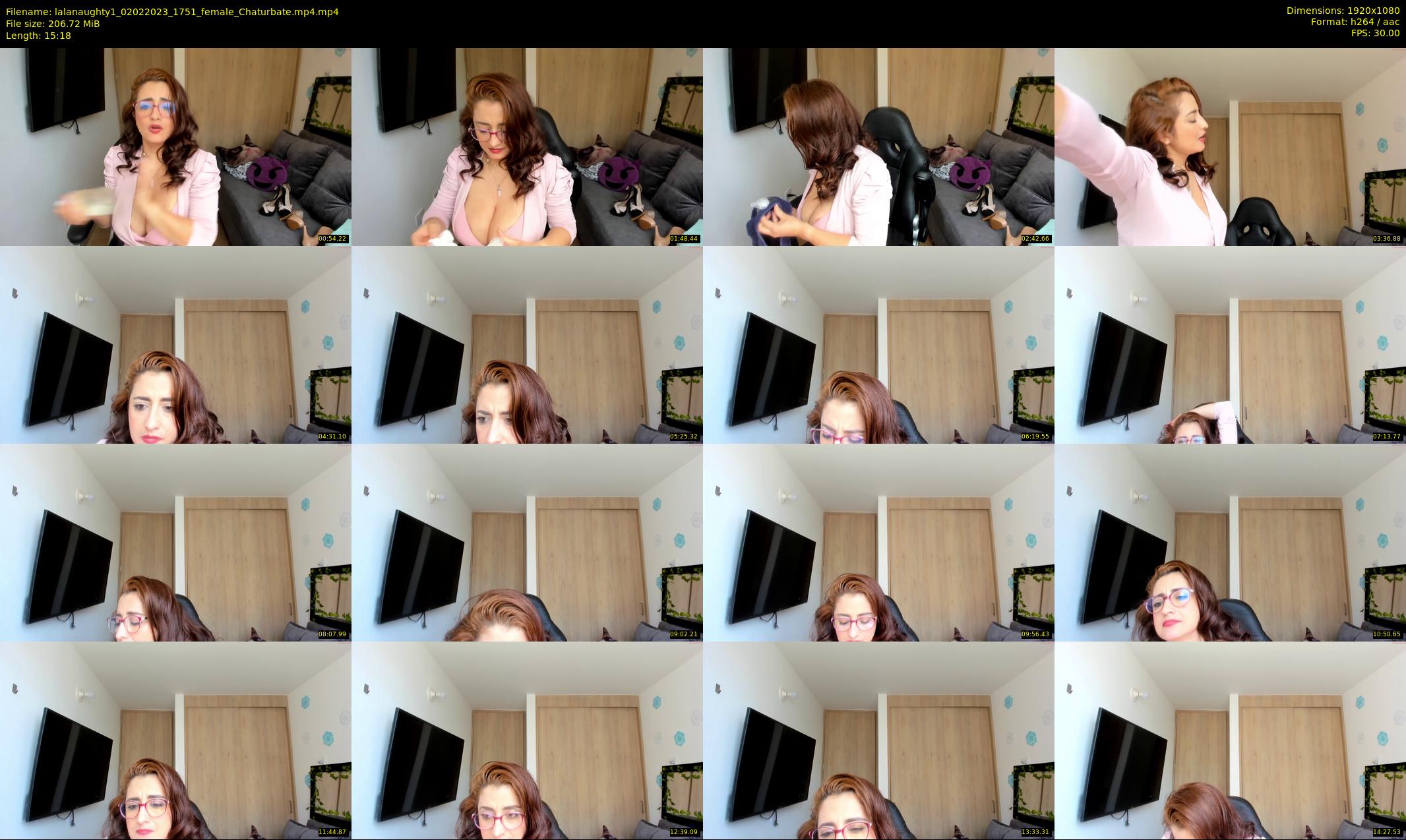 lalanaughty1 — 16 minute Chaturbate female cam show recording, 1080p, Feb 2, 2023