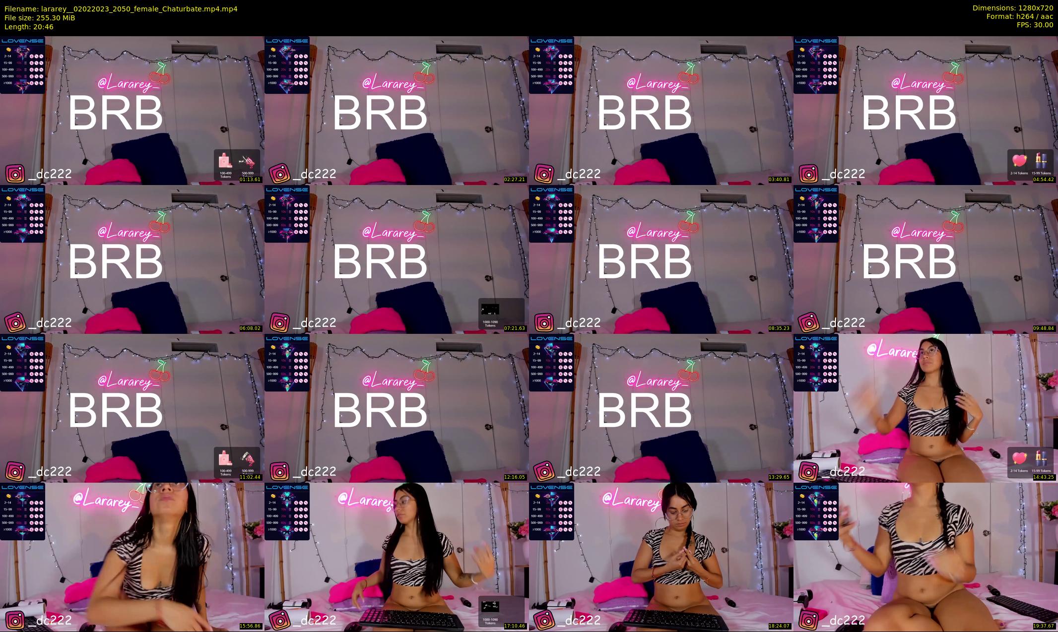 lararey_ — 21 minute Chaturbate female cam show recording, 720p, Feb 2, 2023