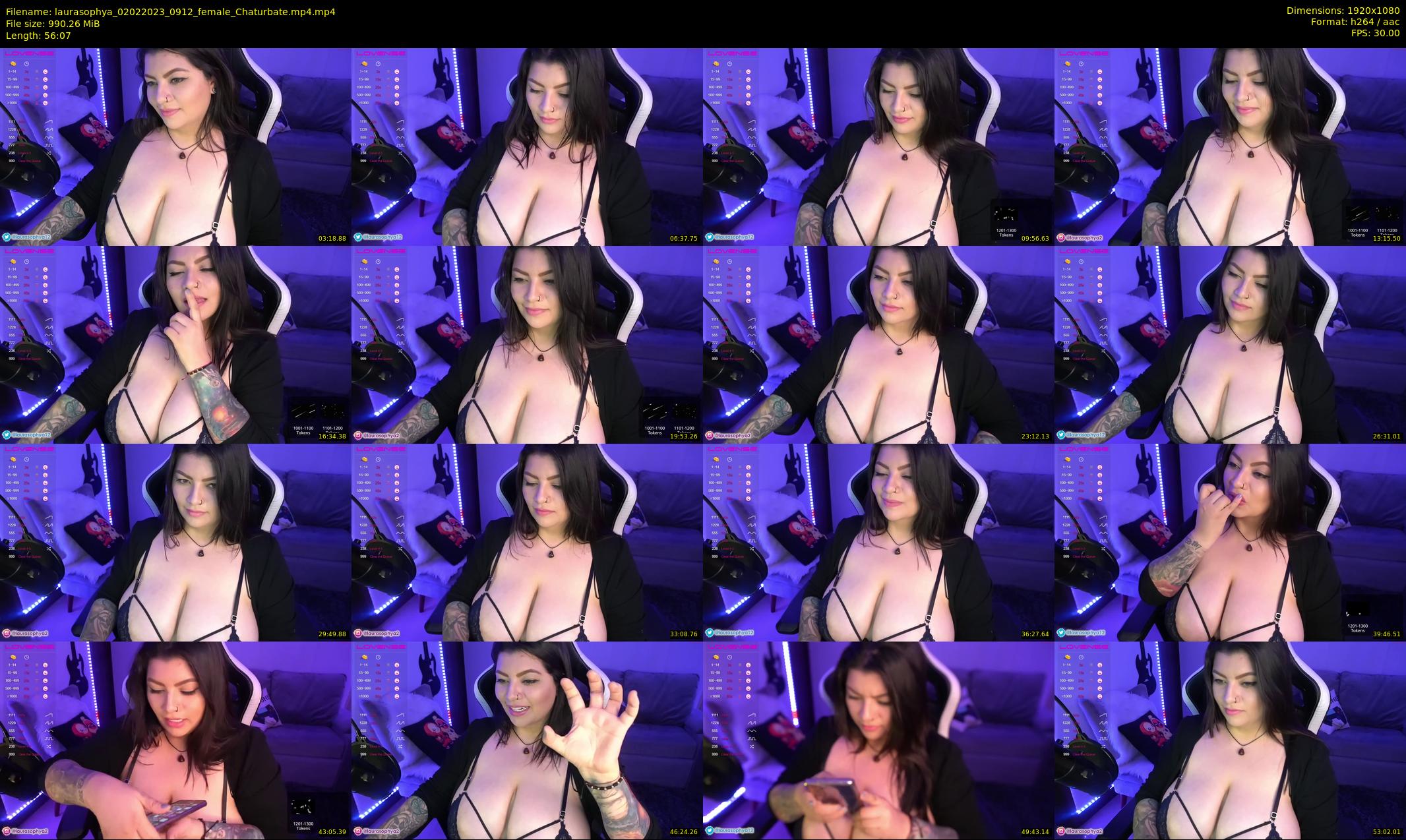 laurasophya — 57 minute Chaturbate female cam show recording, 1080p, Feb 2, 2023