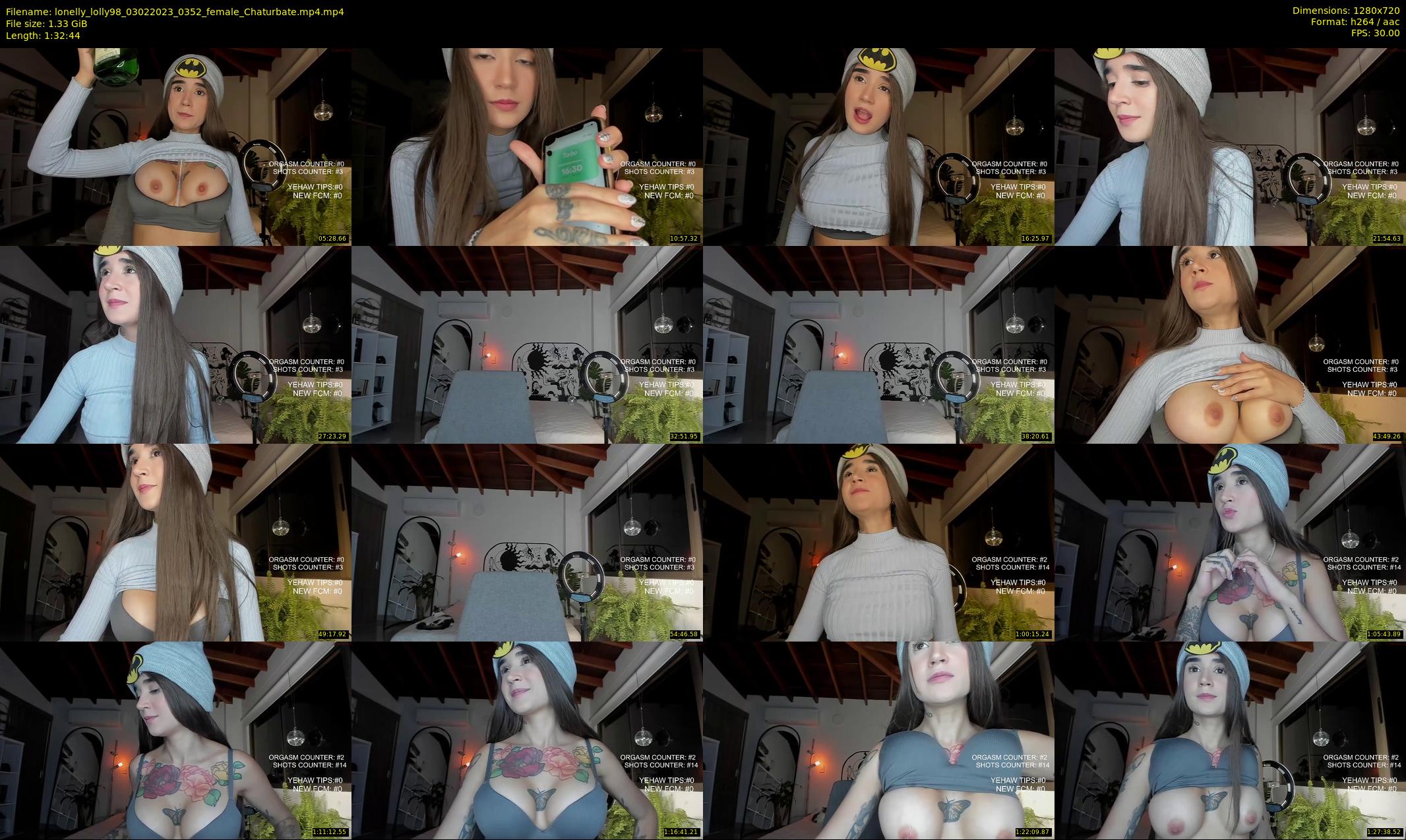 lonelly_lolly98 — 93 minute Chaturbate female cam show recording, 720p, Feb 3, 2023