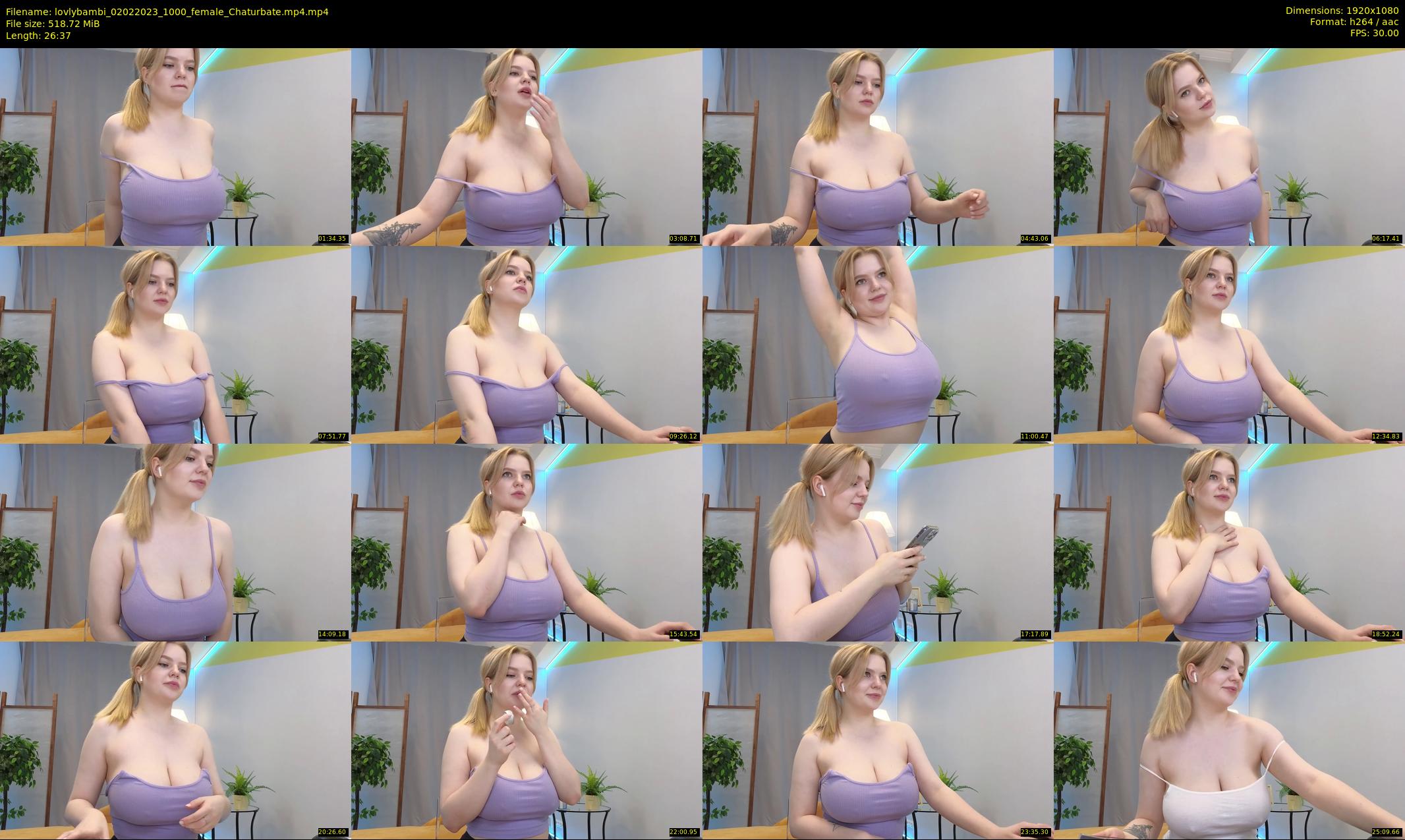 lovlybambi — 27 minute Chaturbate female cam show recording, 1080p, Feb 2, 2023