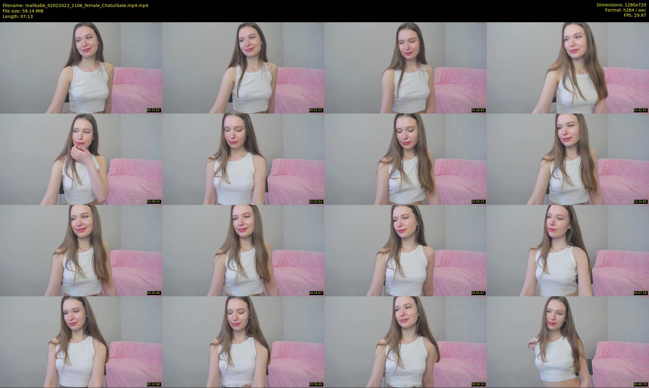 malikabb — 8 minute Chaturbate female cam show recording, 720p, Feb 2, 2023