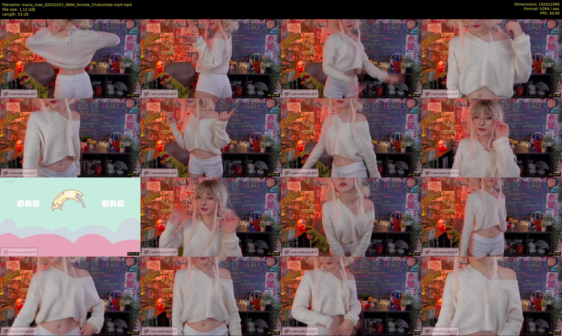mana_rose — 54 minute Chaturbate female cam show recording, 1080p, Feb 2, 2023