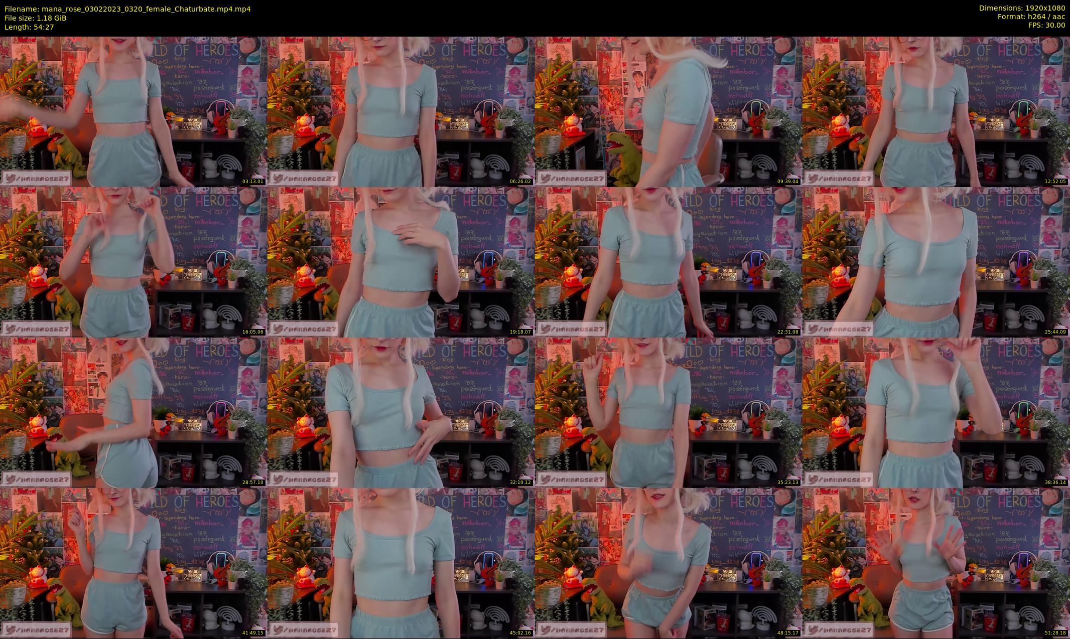 mana_rose — 55 minute Chaturbate female cam show recording, 1080p, Feb 3, 2023