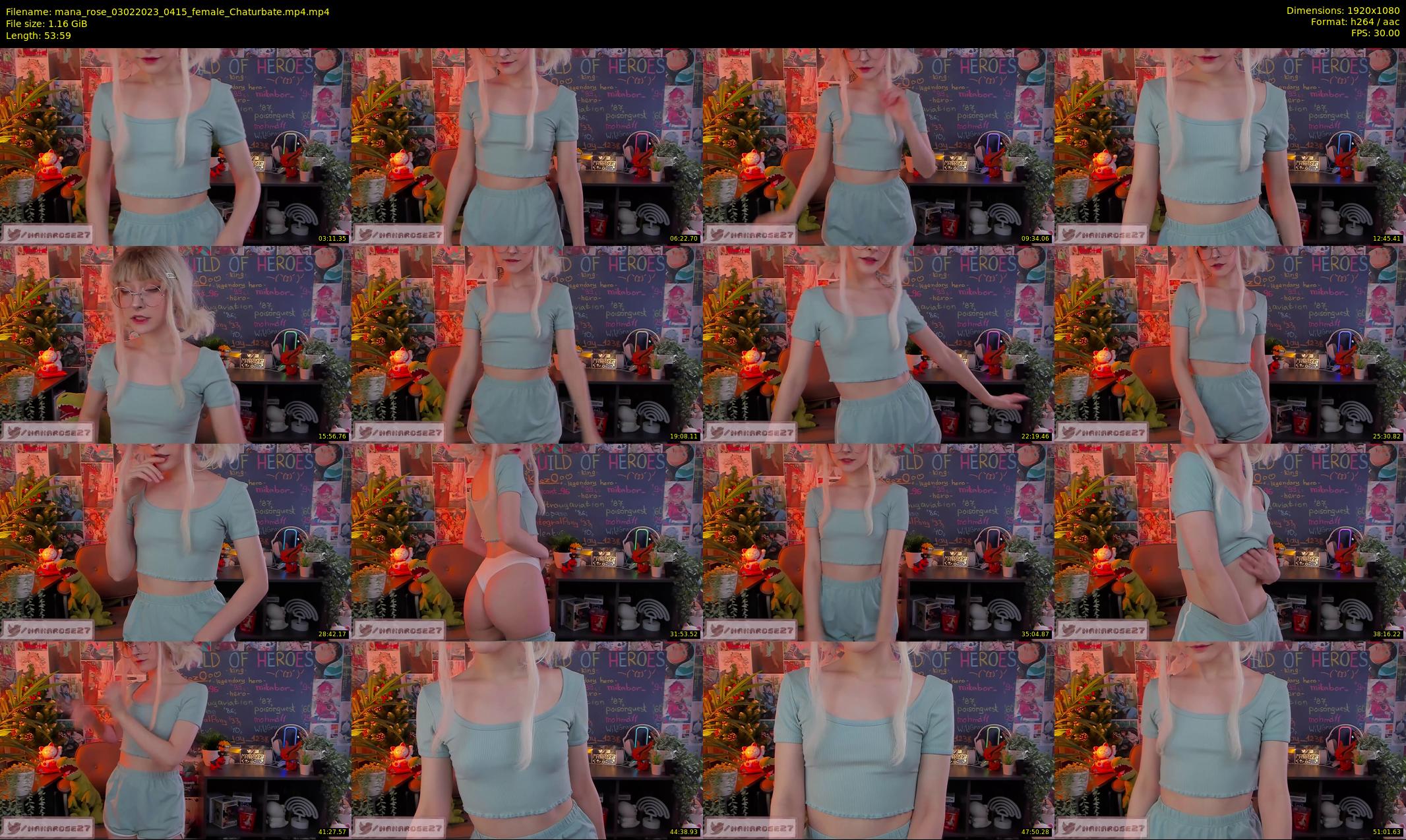 mana_rose — 54 minute Chaturbate female cam show recording, 1080p, Feb 3, 2023