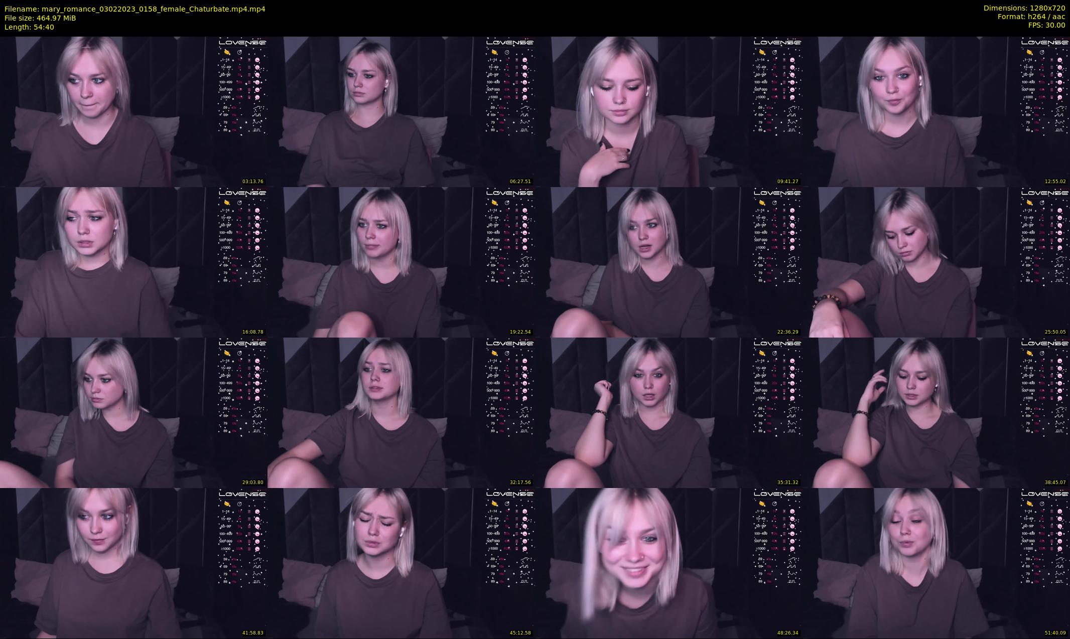 mary_romance — 55 minute Chaturbate female cam show recording, 720p, Feb 3, 2023