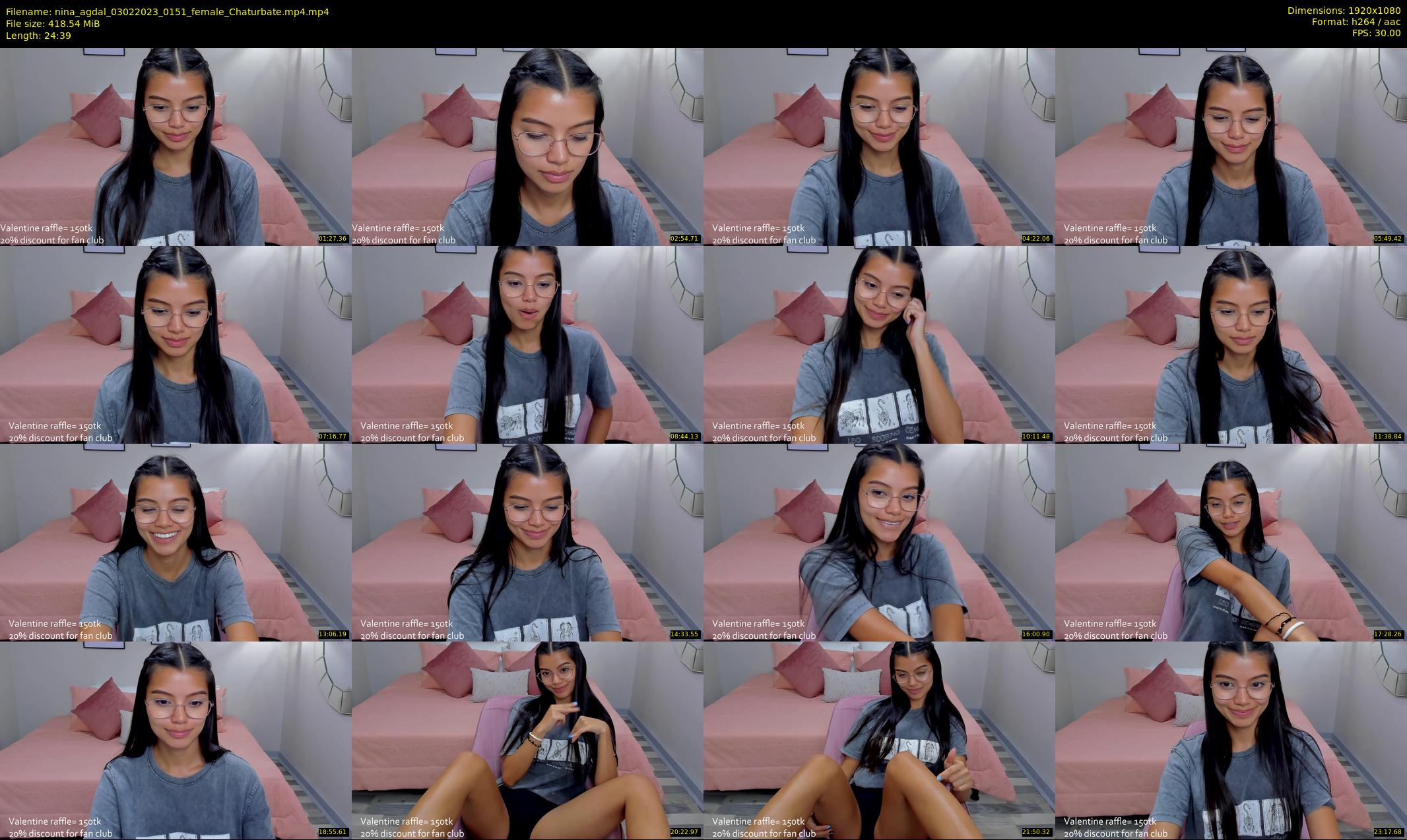 nina_agdal — 25 minute Chaturbate female cam show recording, 1080p, Feb 3, 2023