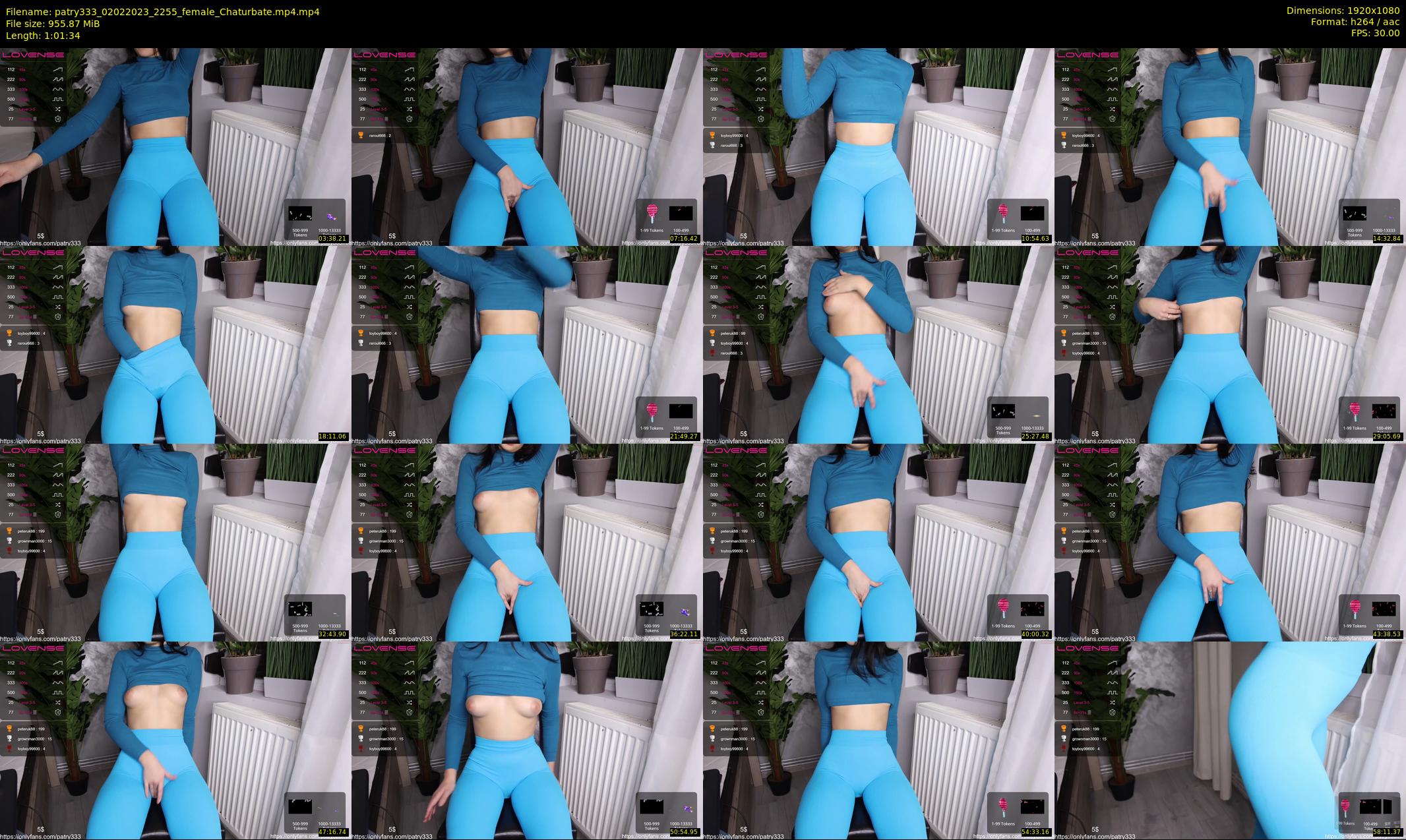 patry333 — 62 minute Chaturbate female cam show recording, 1080p, Feb 2, 2023