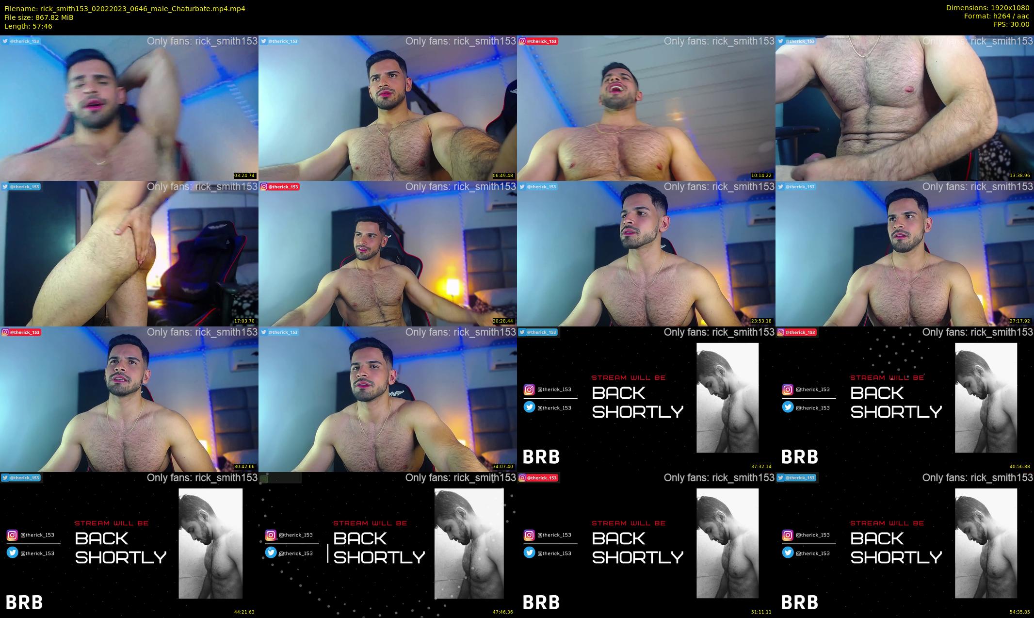 rick_smith153 — 58 minute Chaturbate male cam show recording, 1080p, Feb 2, 2023