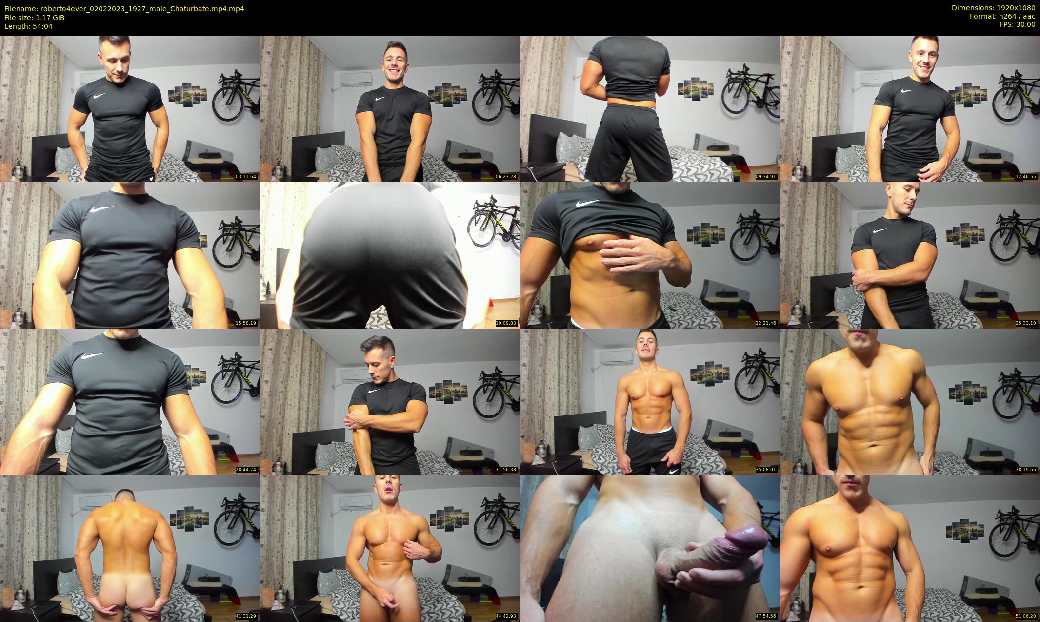 roberto4ever — 55 minute Chaturbate male cam show recording, 1080p, Feb 2, 2023