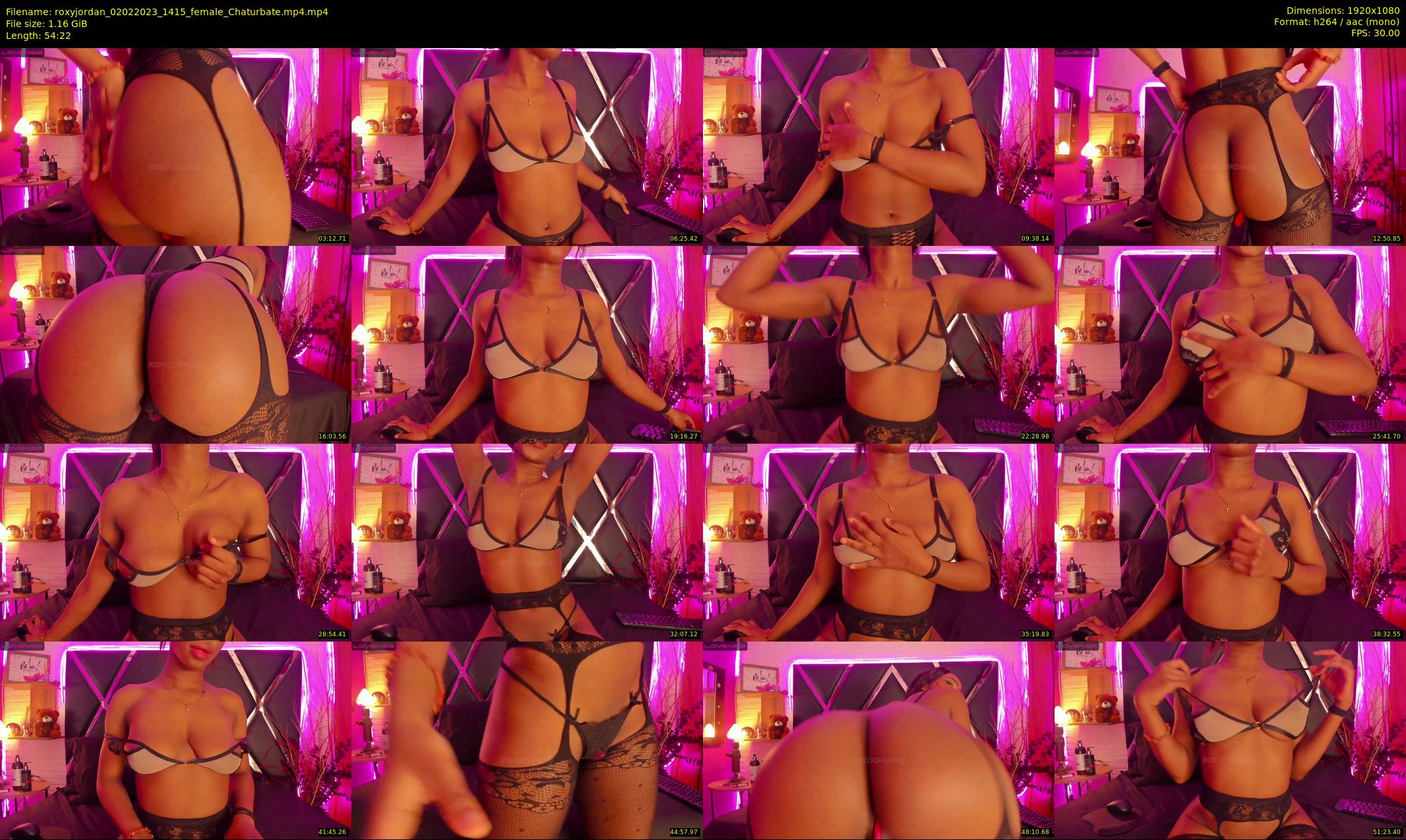 roxyjordan — 55 minute Chaturbate female cam show recording, 1080p, Feb 2, 2023