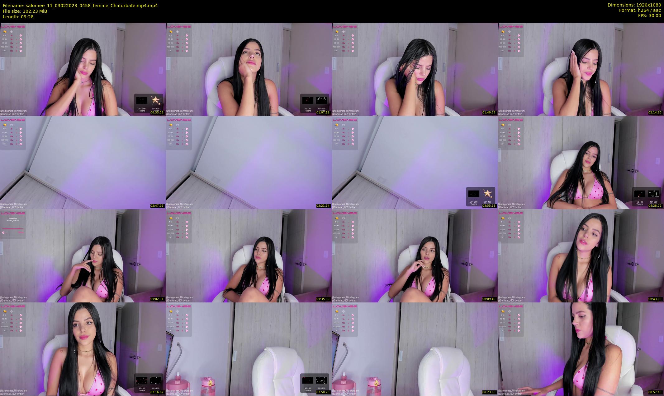 salomee_11 — 10 minute Chaturbate female cam show recording, 1080p, Feb 3, 2023