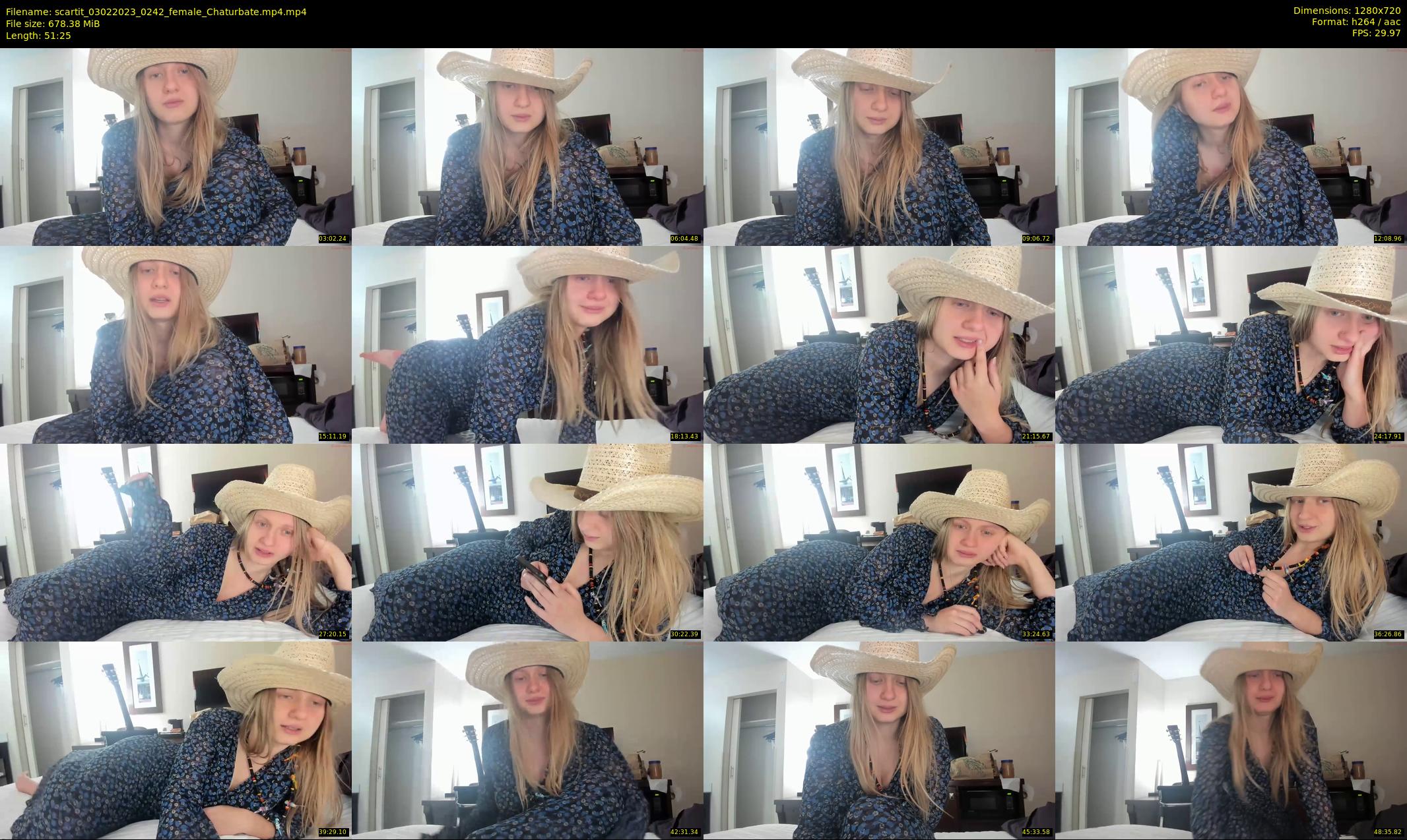 scartit — 52 minute Chaturbate female cam show recording, 720p, Feb 3, 2023