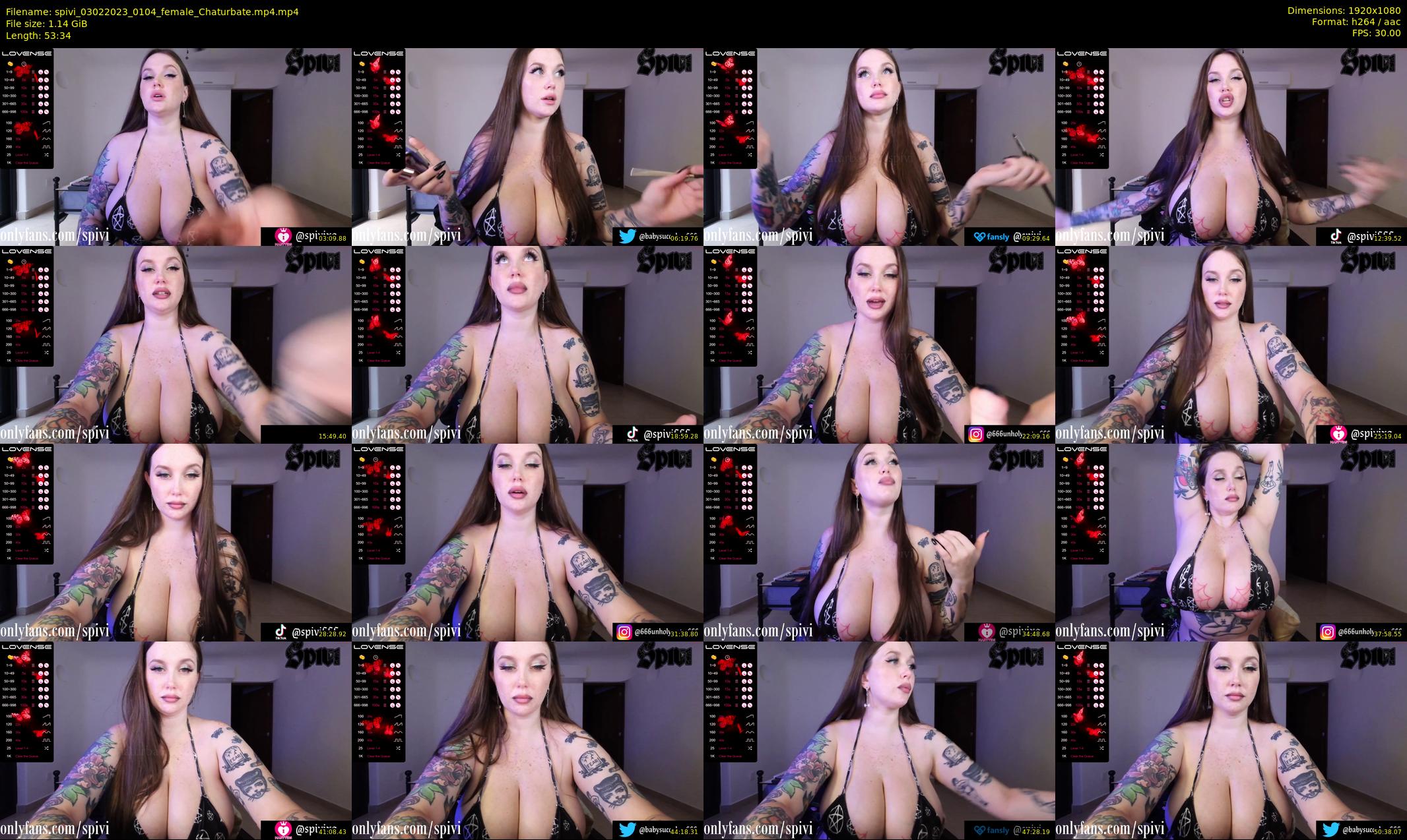 spivi — 54 minute Chaturbate female cam show recording, 1080p, Feb 3, 2023