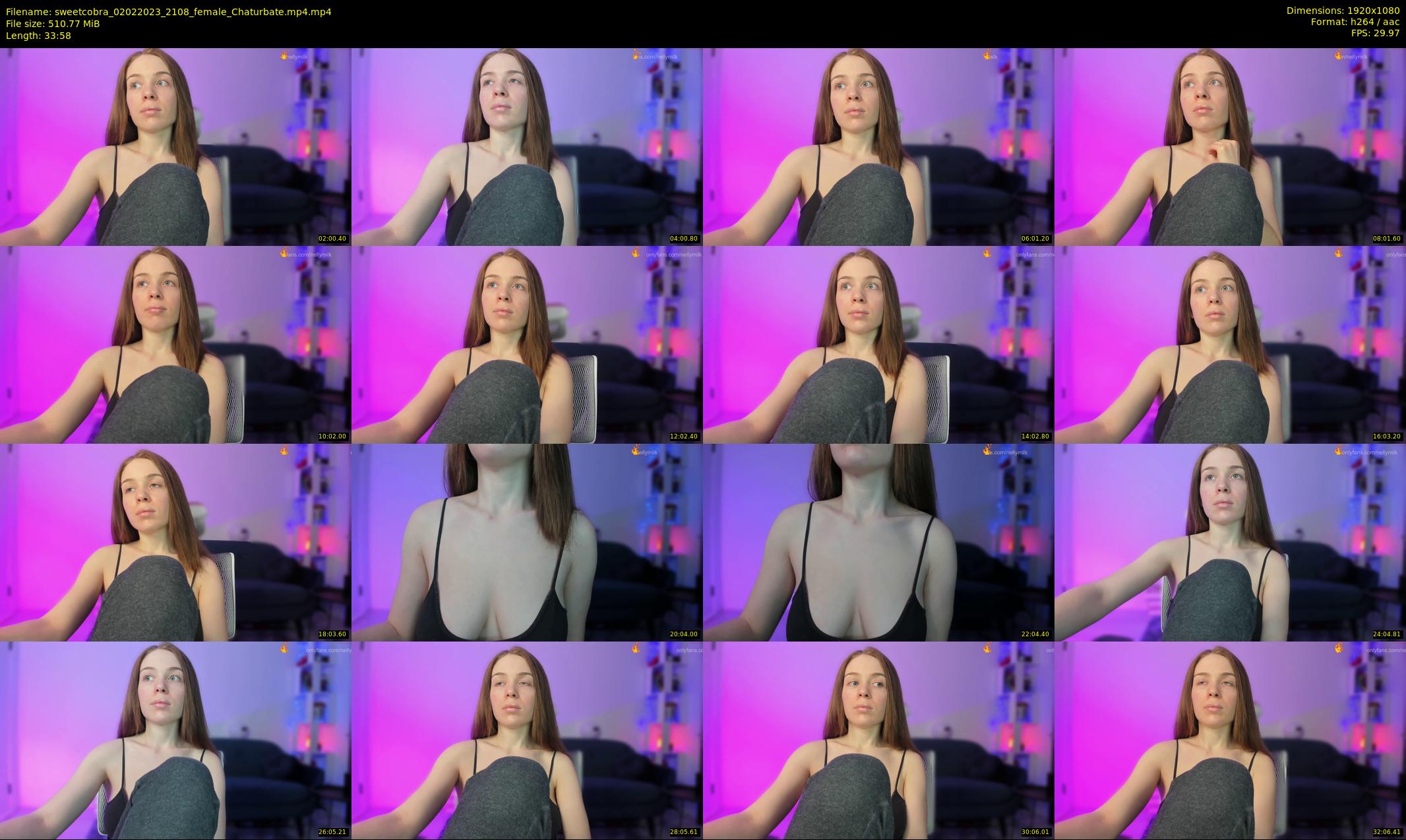 sweetcobra — 34 minute Chaturbate female cam show recording, 1080p, Feb 2, 2023