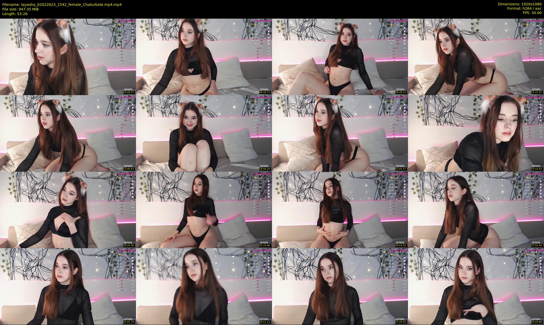tayasha — 54 minute Chaturbate female cam show recording, 1080p, Feb 2, 2023