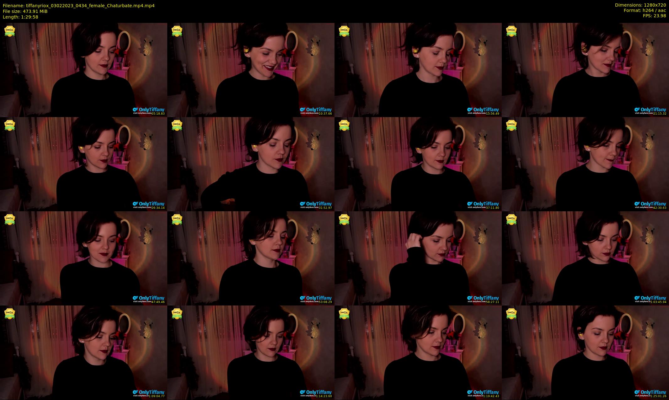 tiffanyriox — 90 minute Chaturbate female cam show recording, 720p, Feb 3, 2023