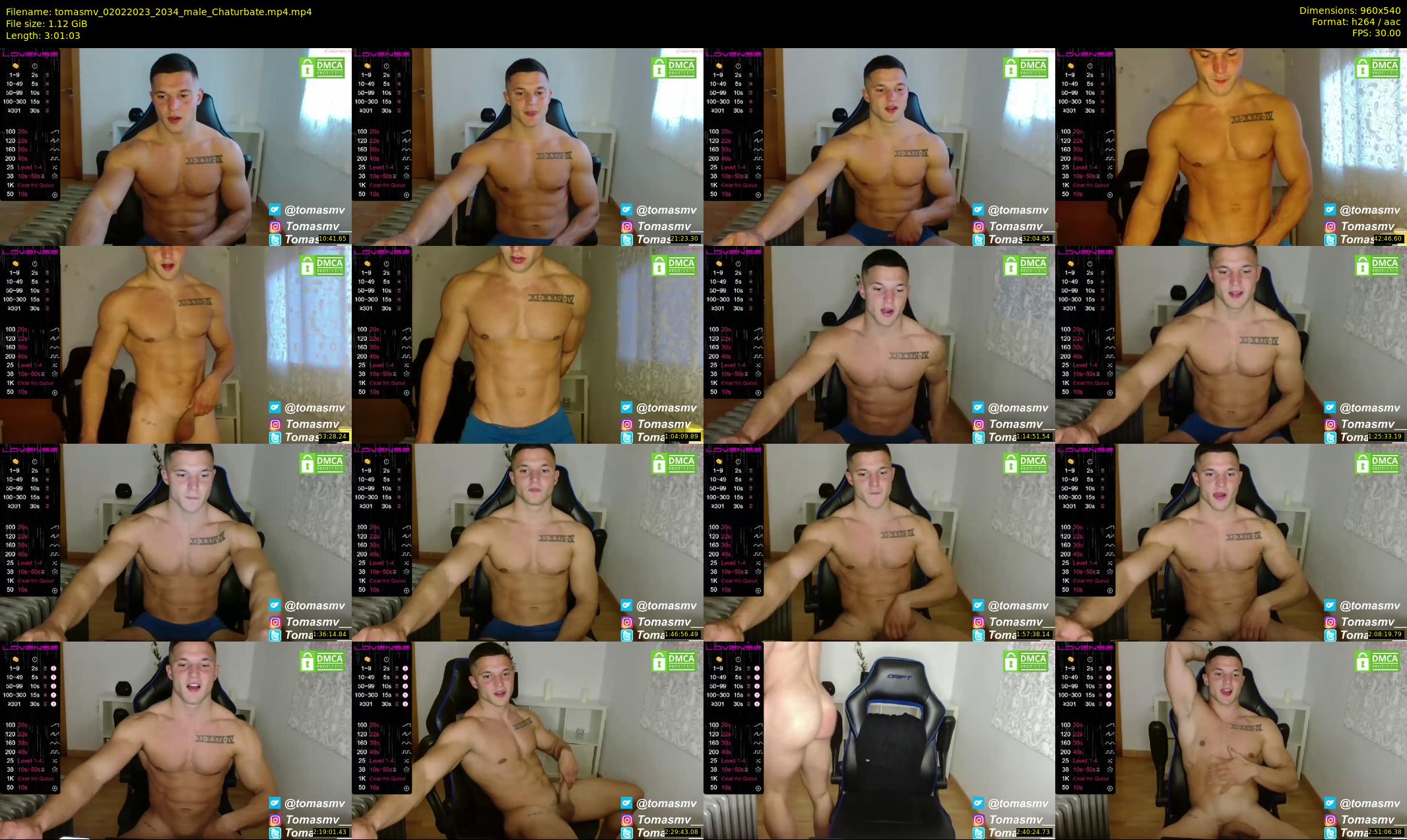 tomasmv — 182 minute Chaturbate male cam show recording, 480p, Feb 2, 2023