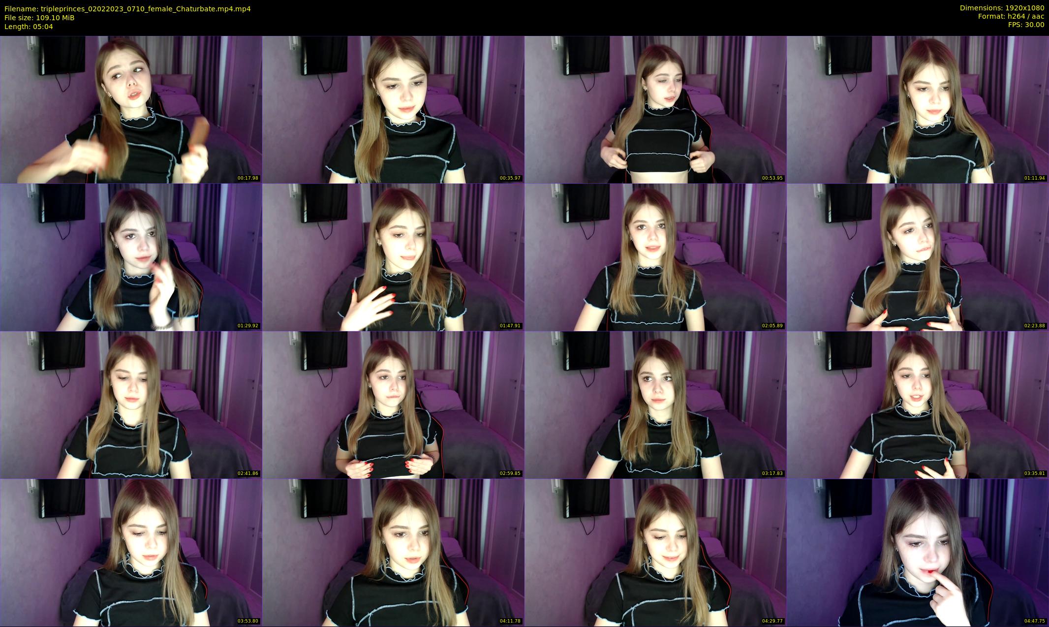 tripleprinces — 6 minute Chaturbate female cam show recording, 1080p, Feb 2, 2023