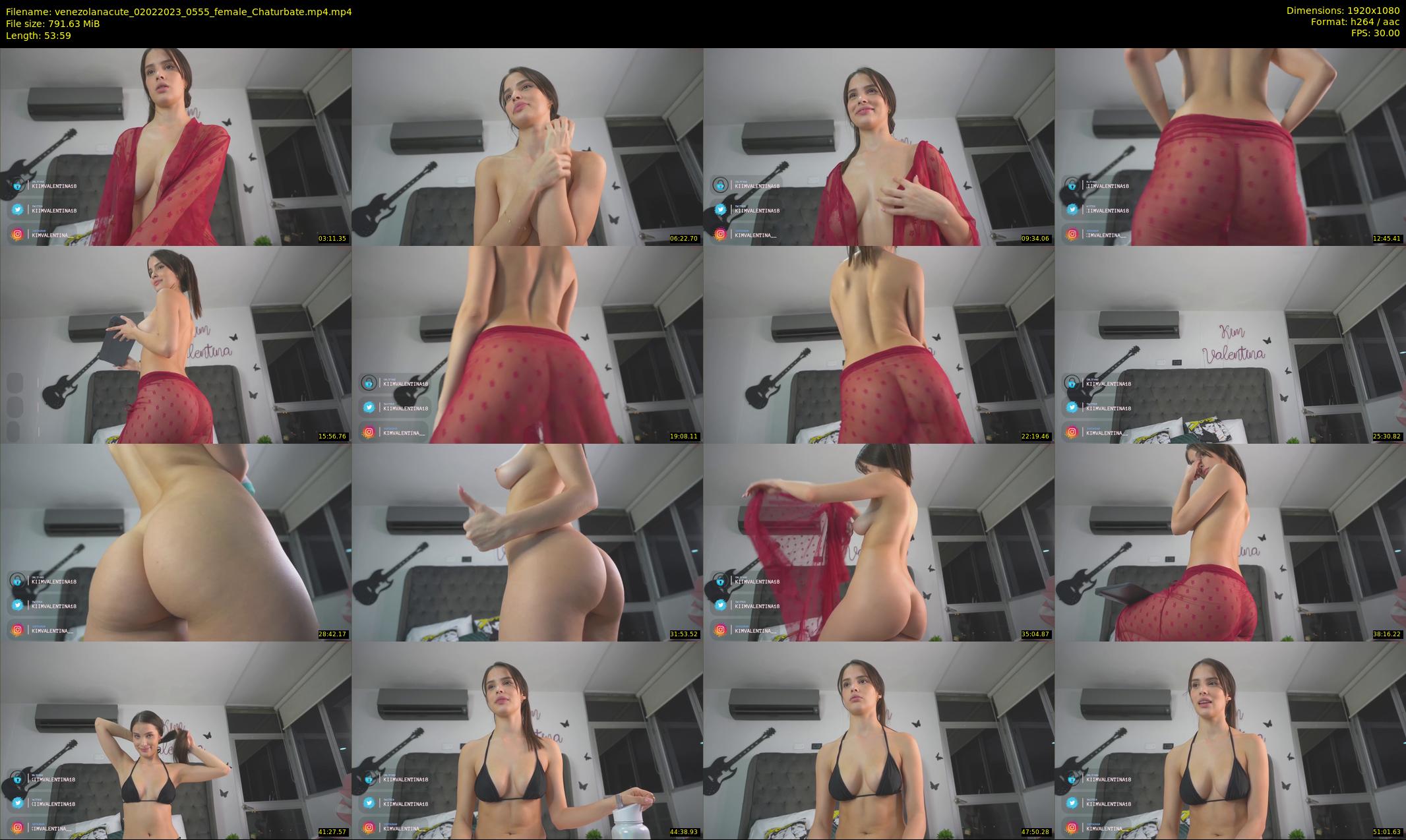 venezolanacute — 54 minute Chaturbate female cam show recording, 1080p, Feb 2, 2023