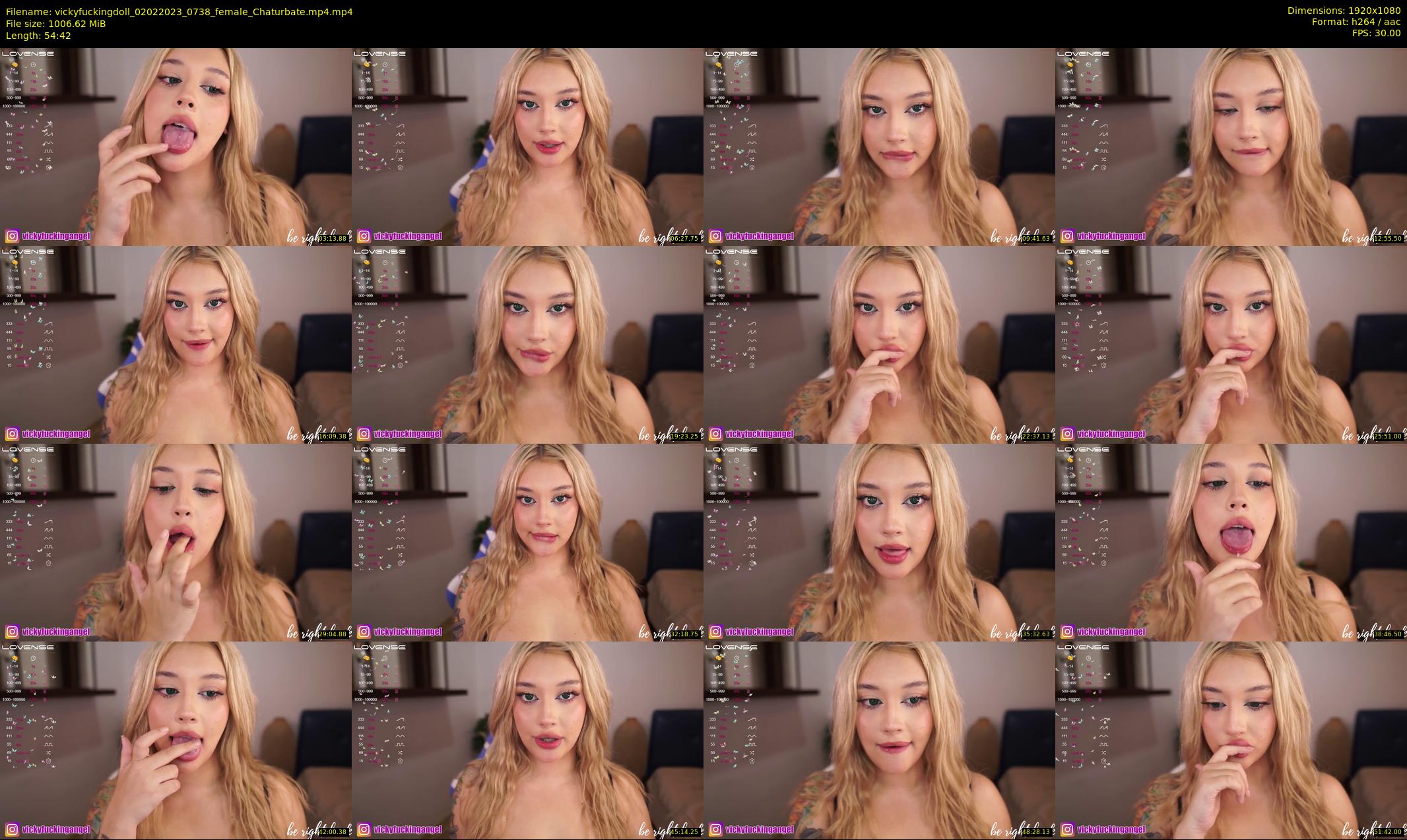 vickyfuckingdoll — 55 minute Chaturbate female cam show recording, 1080p, Feb 2, 2023